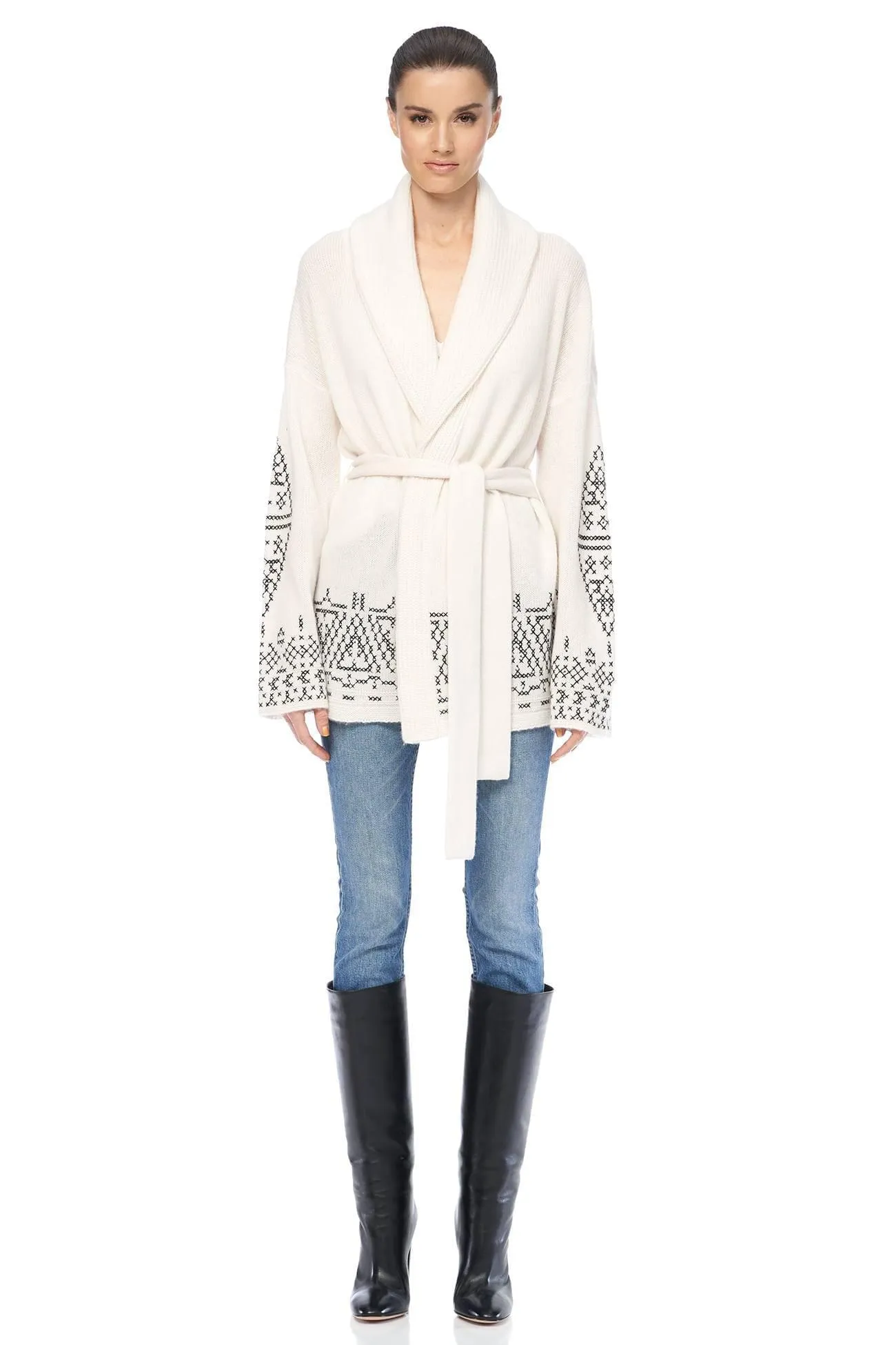 360 Cashmere - Camila Sweater in Chalk White