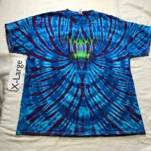 Adult XL Tie-Dye Time-Warp Spider tee