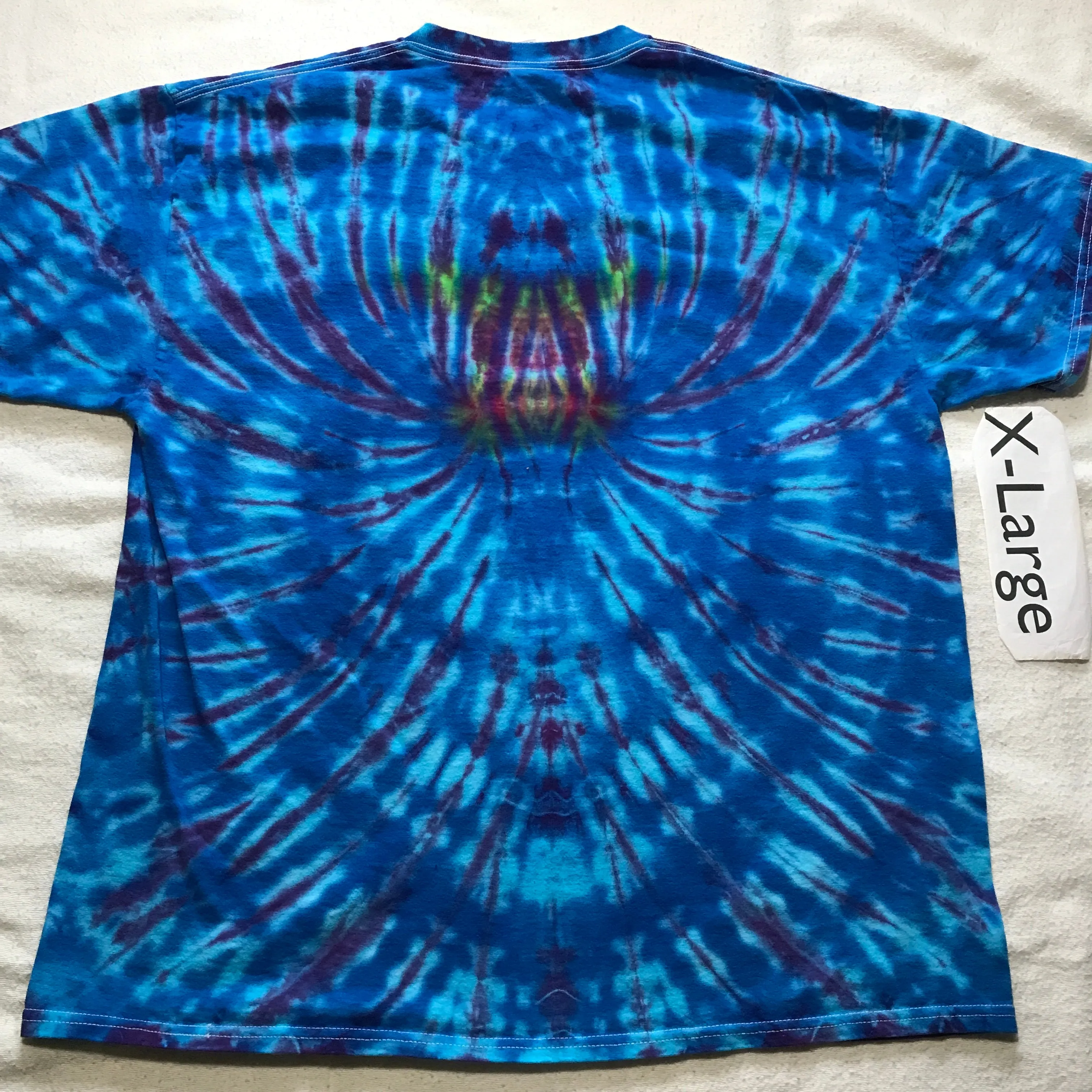 Adult XL Tie-Dye Time-Warp Spider tee