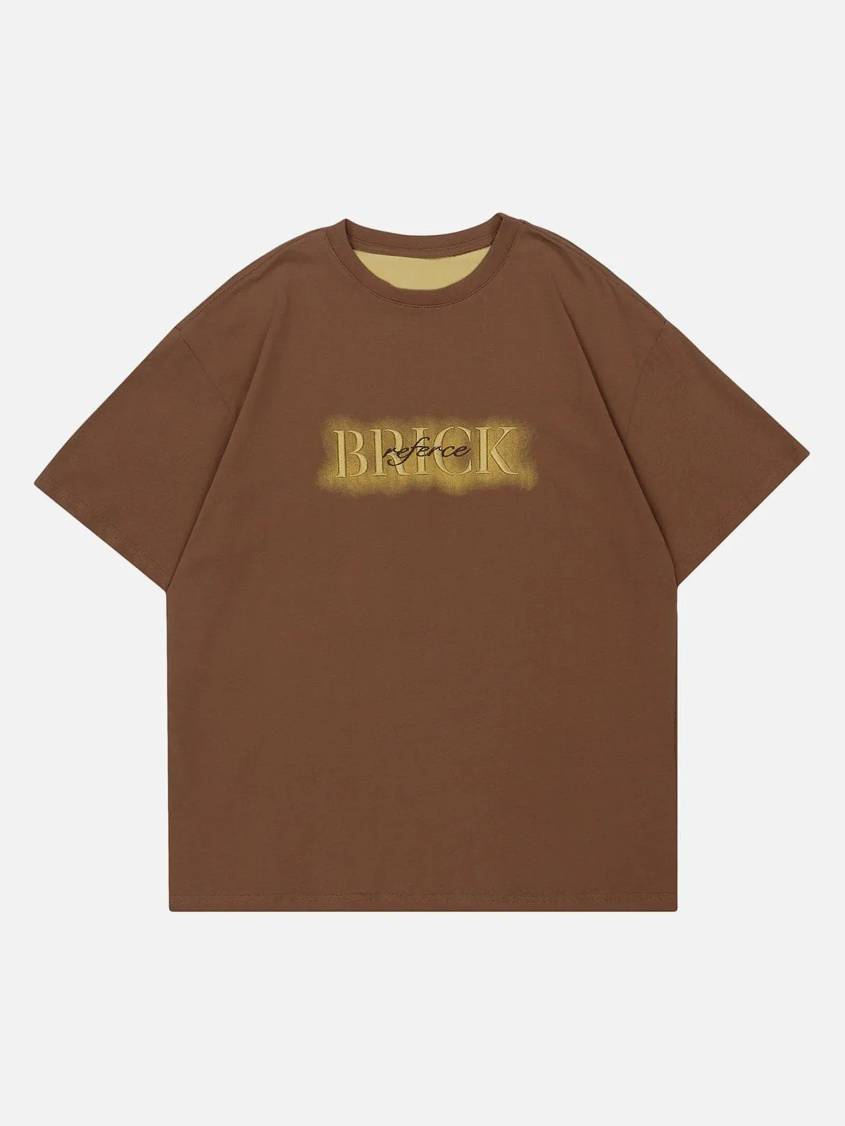 AlanBalen® - Distressed Letter Embroidery Tee