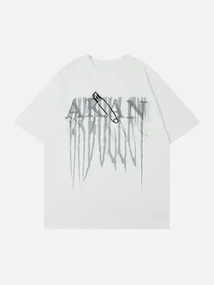 AlanBalen® - Embroidery Bullet Print Tee