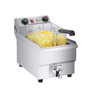 AP-399 Deep Fryer Commercial | 11.5 L | Electric Oil Fryer | Snack Machine with Removable Basket