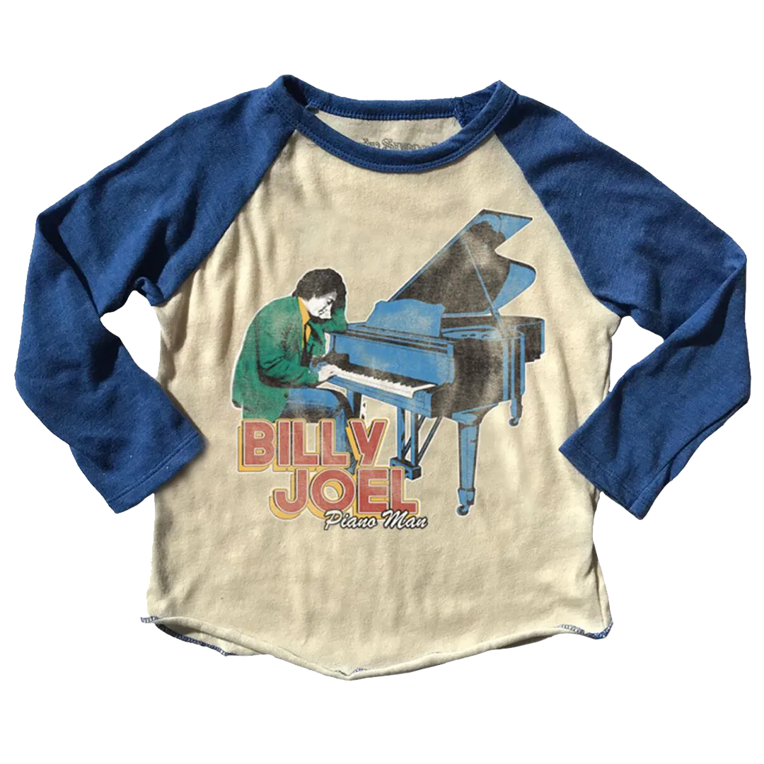 Billy Joel Raglan Long Sleeve Tee