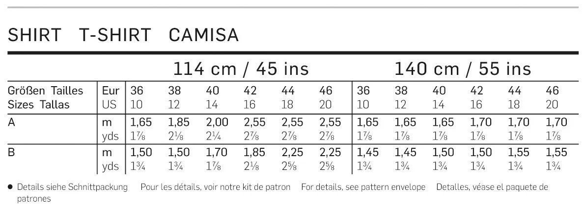 Burda 6838 Misses Tops pattern