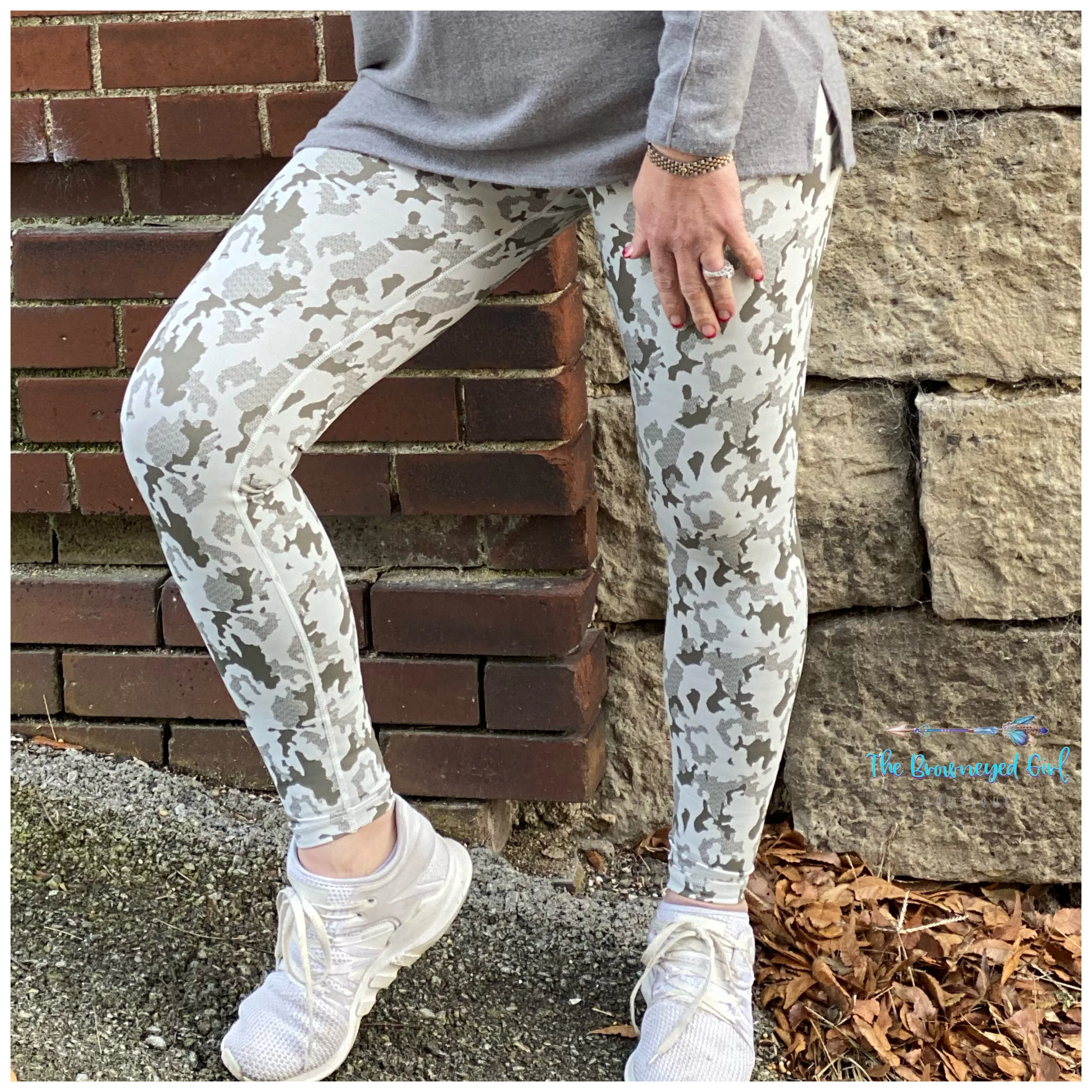 Camouflage Workout Leggings Yoga Banded