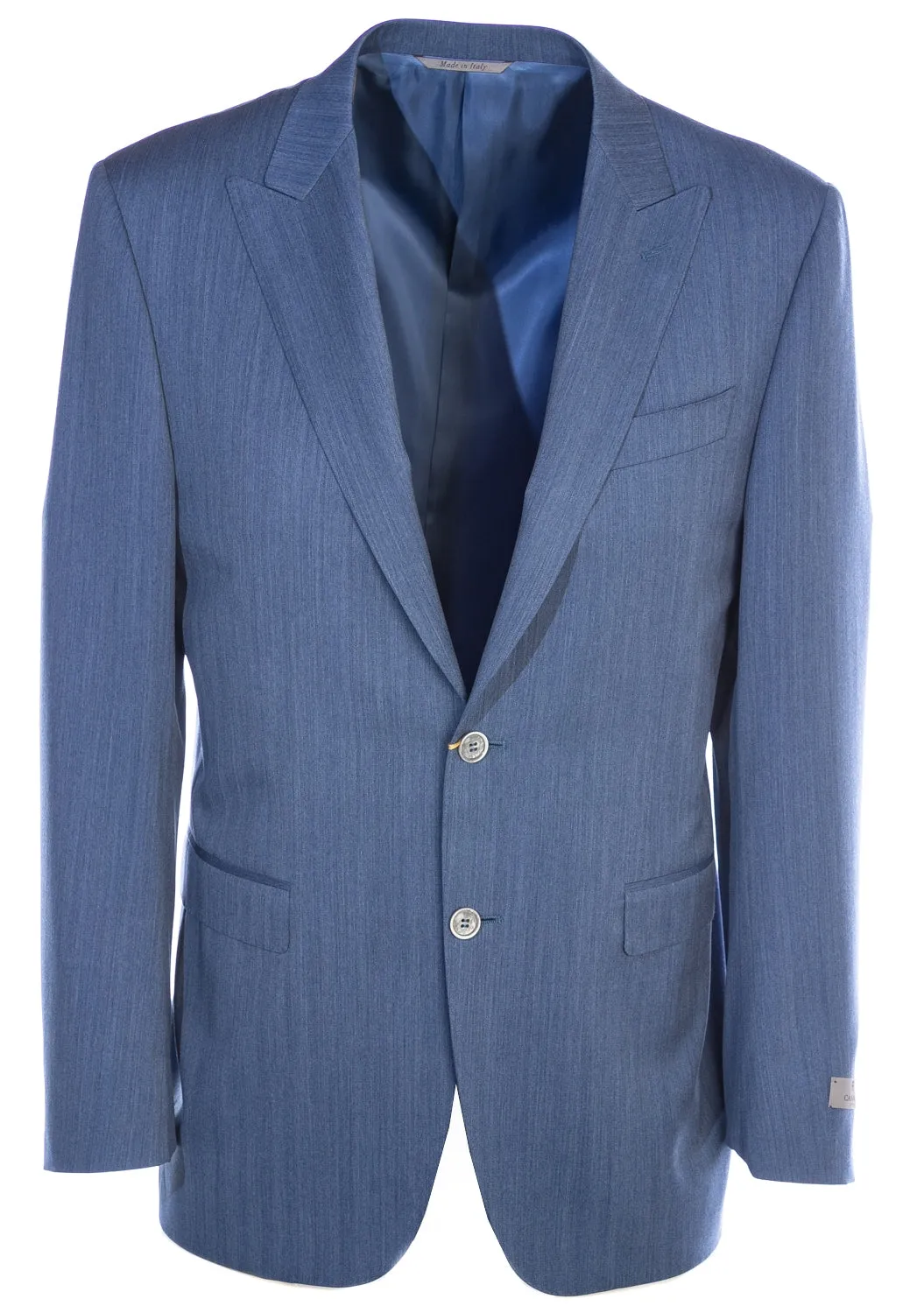 Canali Peak Lapel Suit in Sky Blue