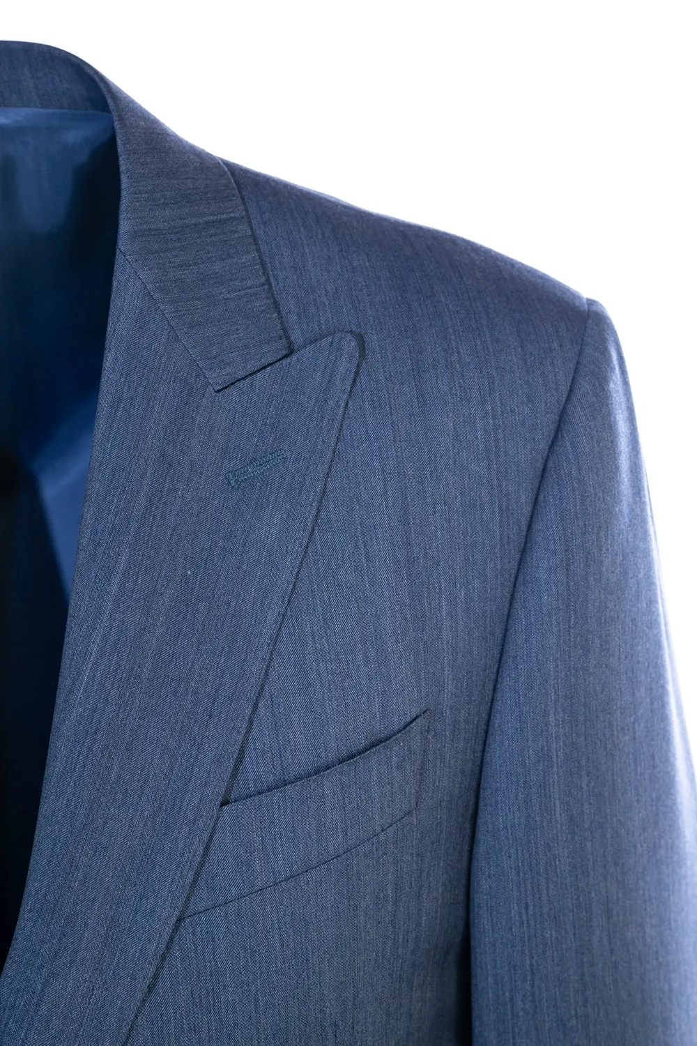 Canali Peak Lapel Suit in Sky Blue