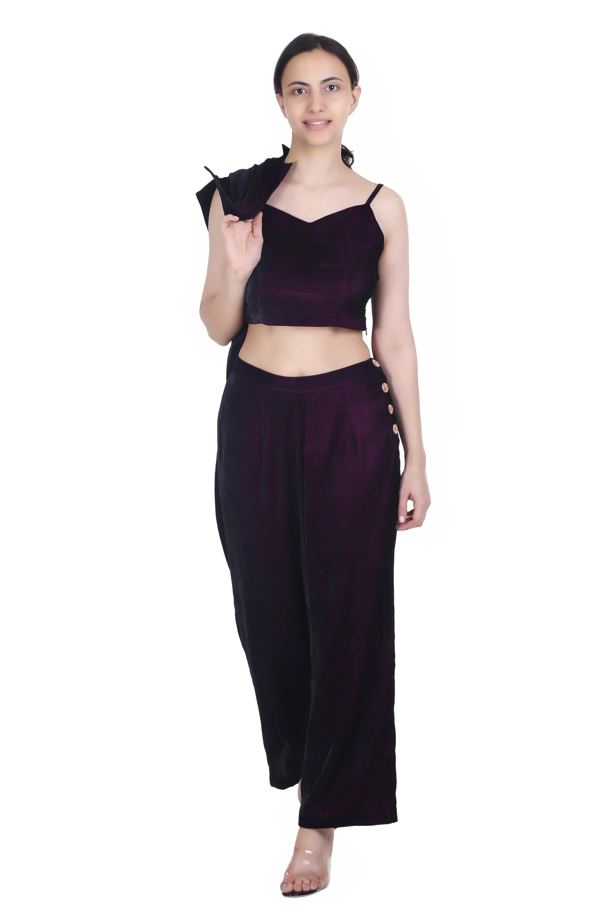 CANDILA VELVET PANT SETS