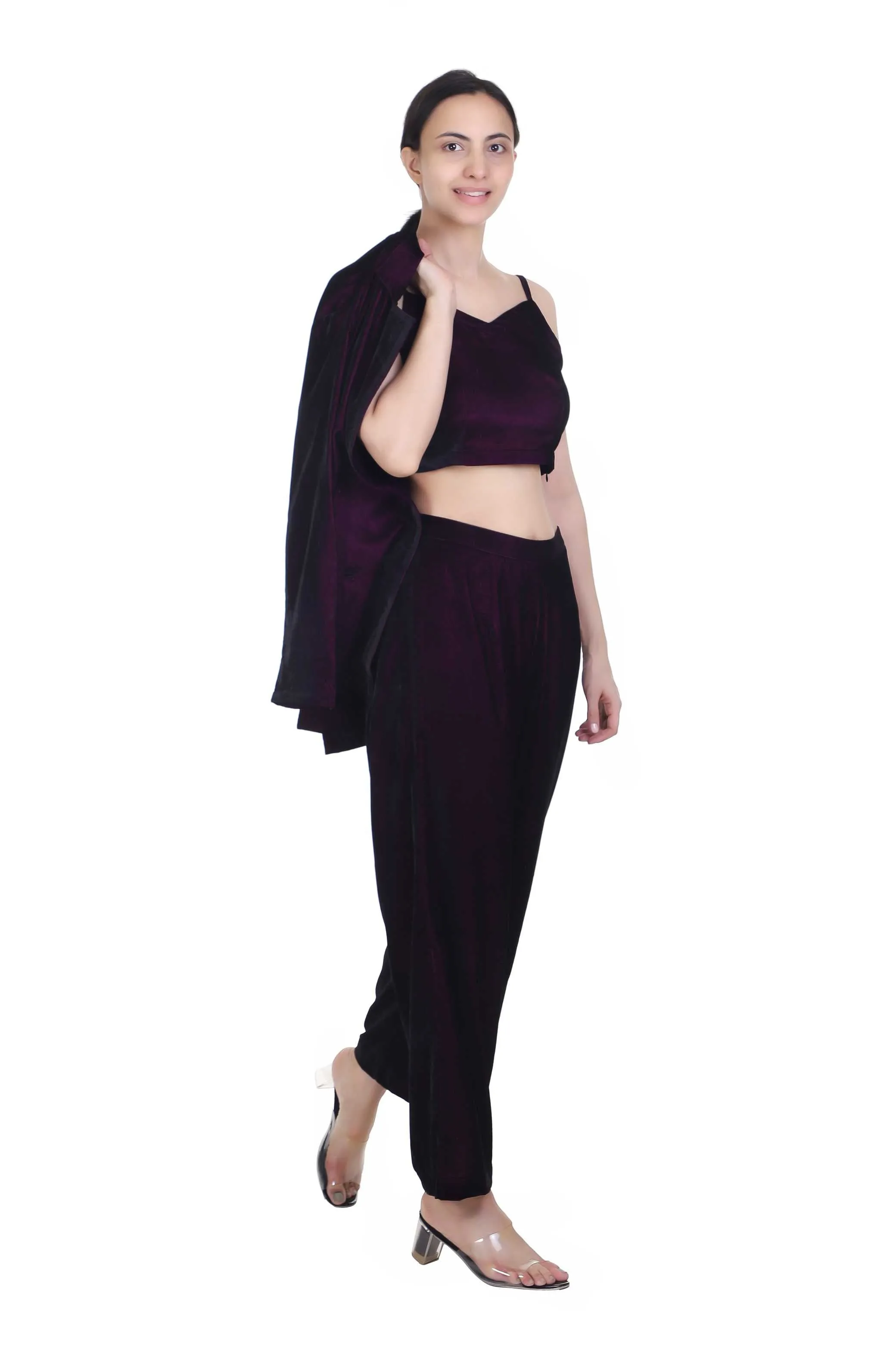 CANDILA VELVET PANT SETS