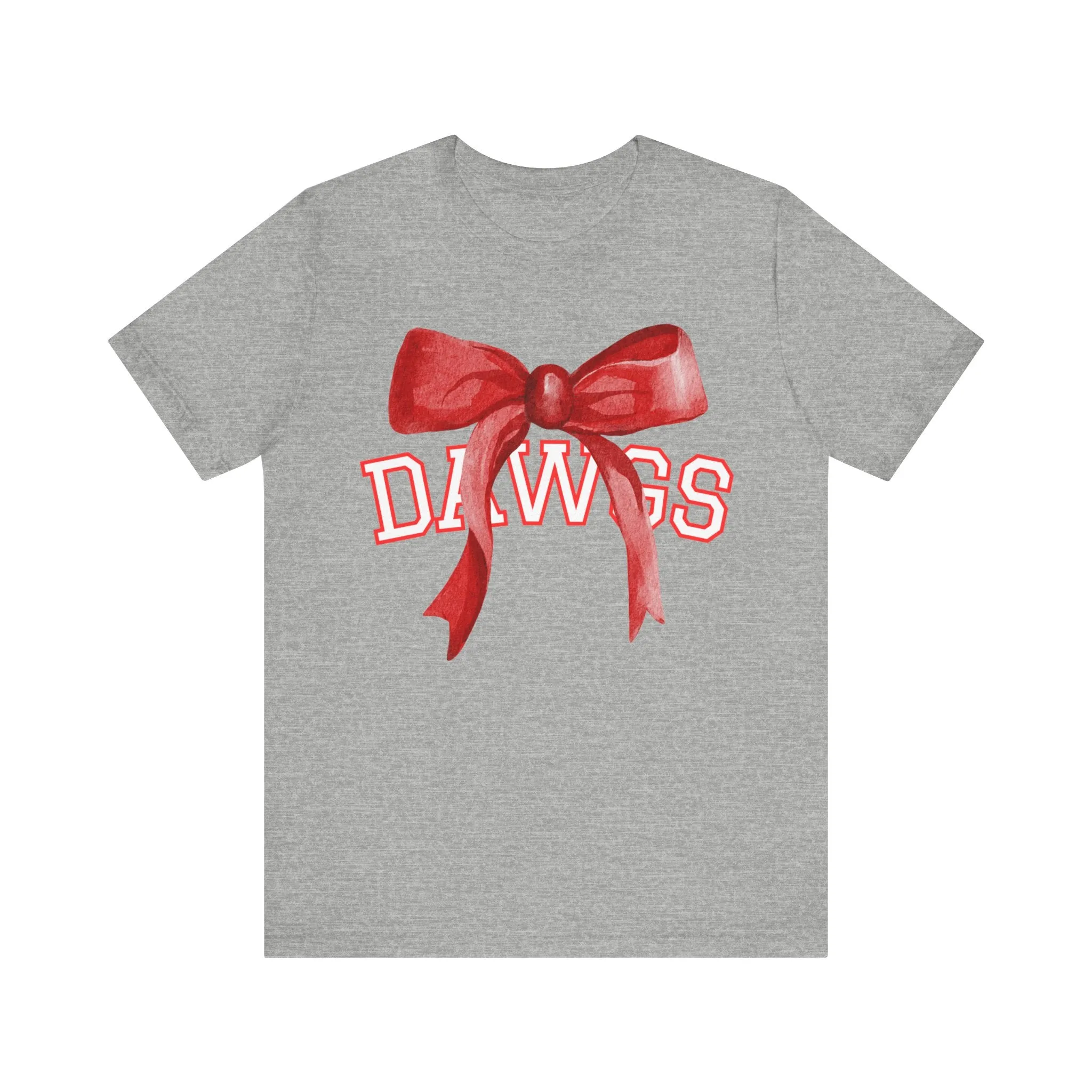 Cedartown DAWGS Bow Bella Canvas Unisex Jersey Short Sleeve Tee