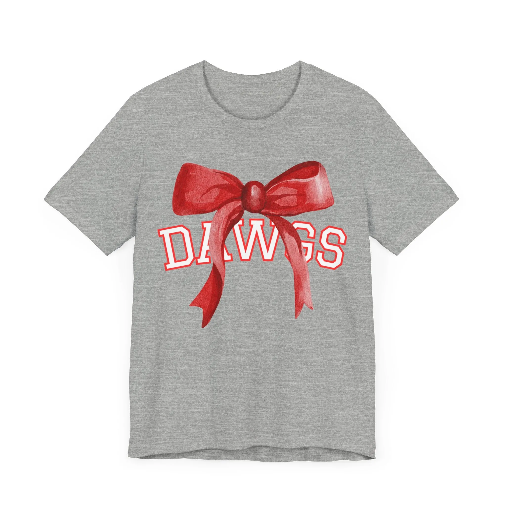 Cedartown DAWGS Bow Bella Canvas Unisex Jersey Short Sleeve Tee