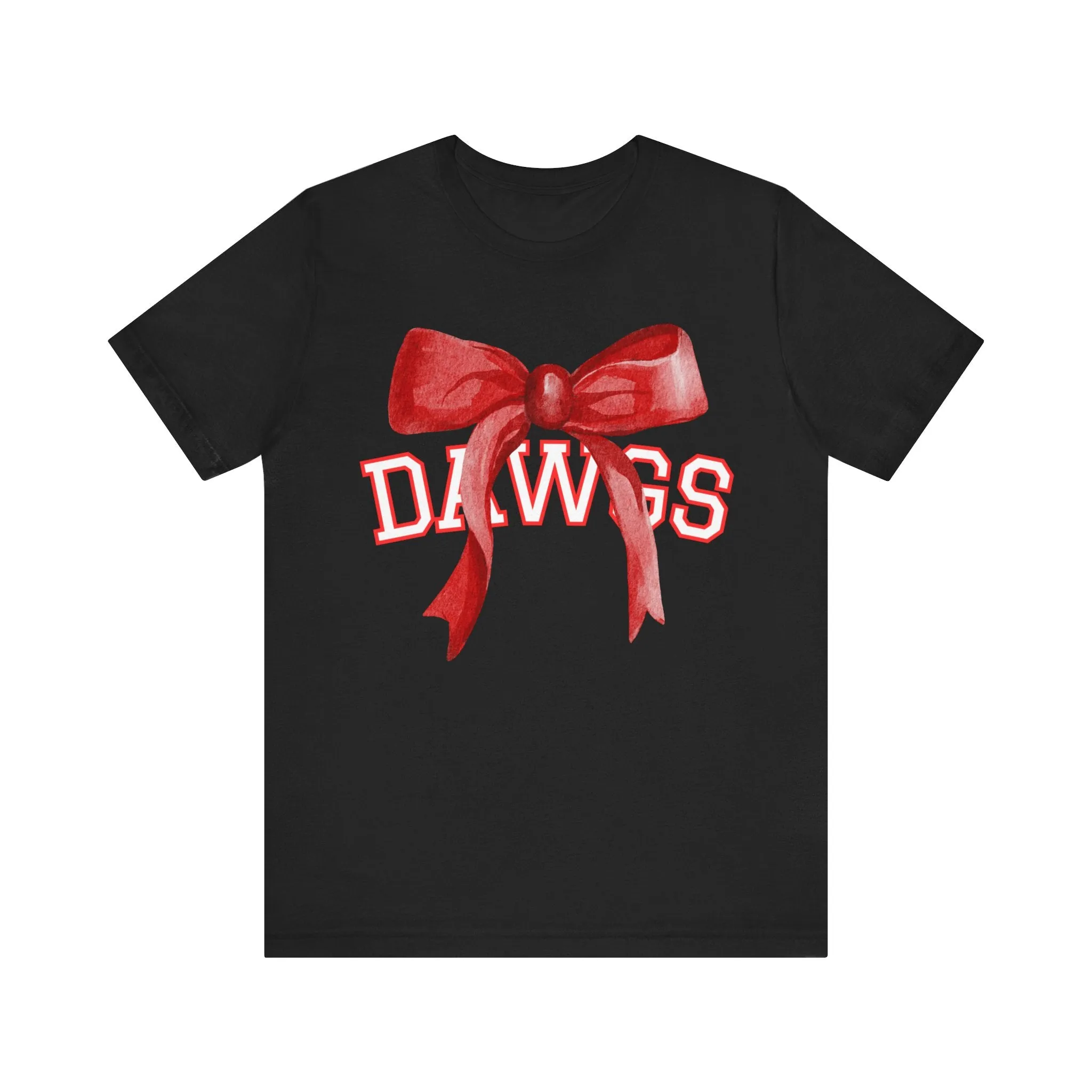 Cedartown DAWGS Bow Bella Canvas Unisex Jersey Short Sleeve Tee