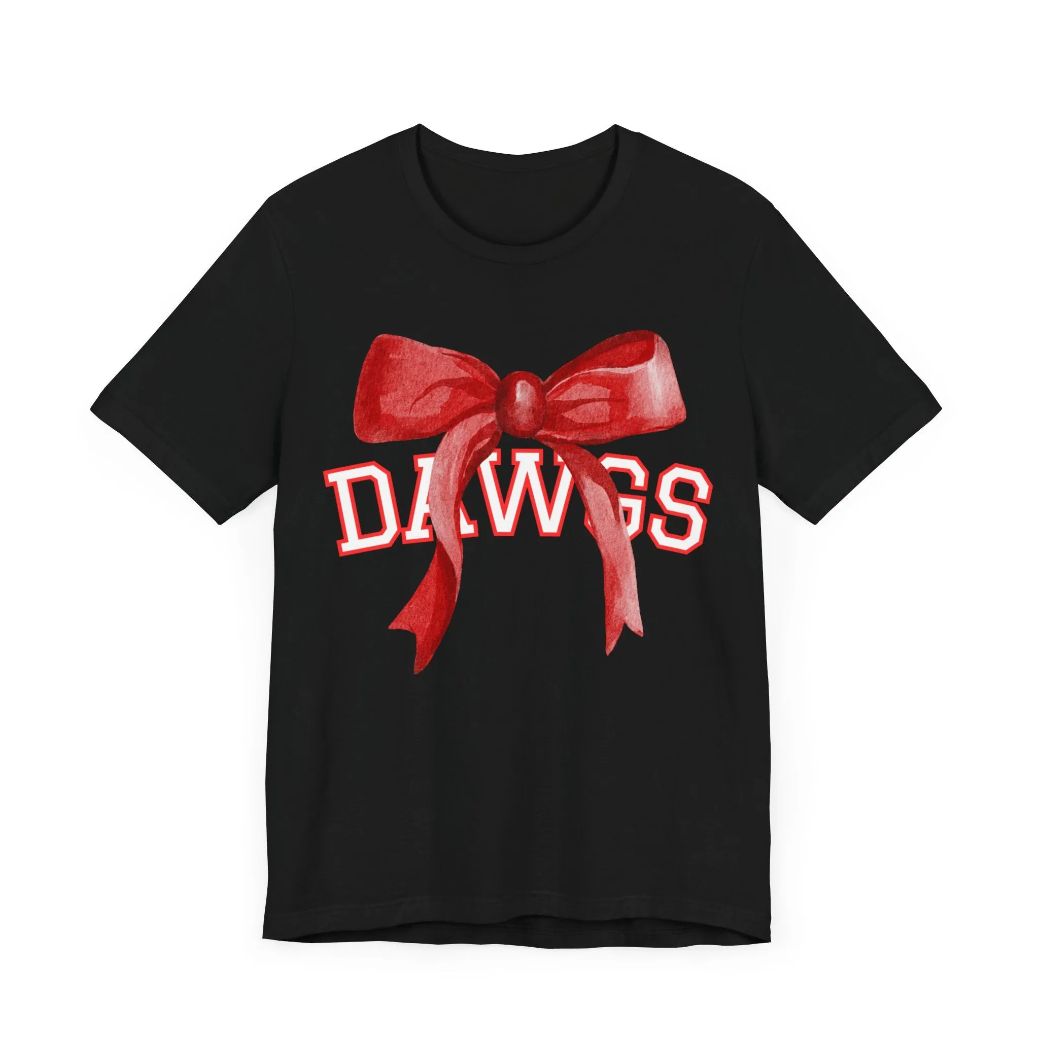 Cedartown DAWGS Bow Bella Canvas Unisex Jersey Short Sleeve Tee