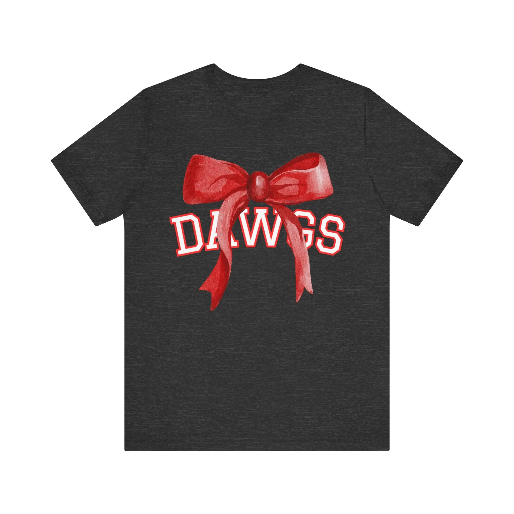 Cedartown DAWGS Bow Bella Canvas Unisex Jersey Short Sleeve Tee