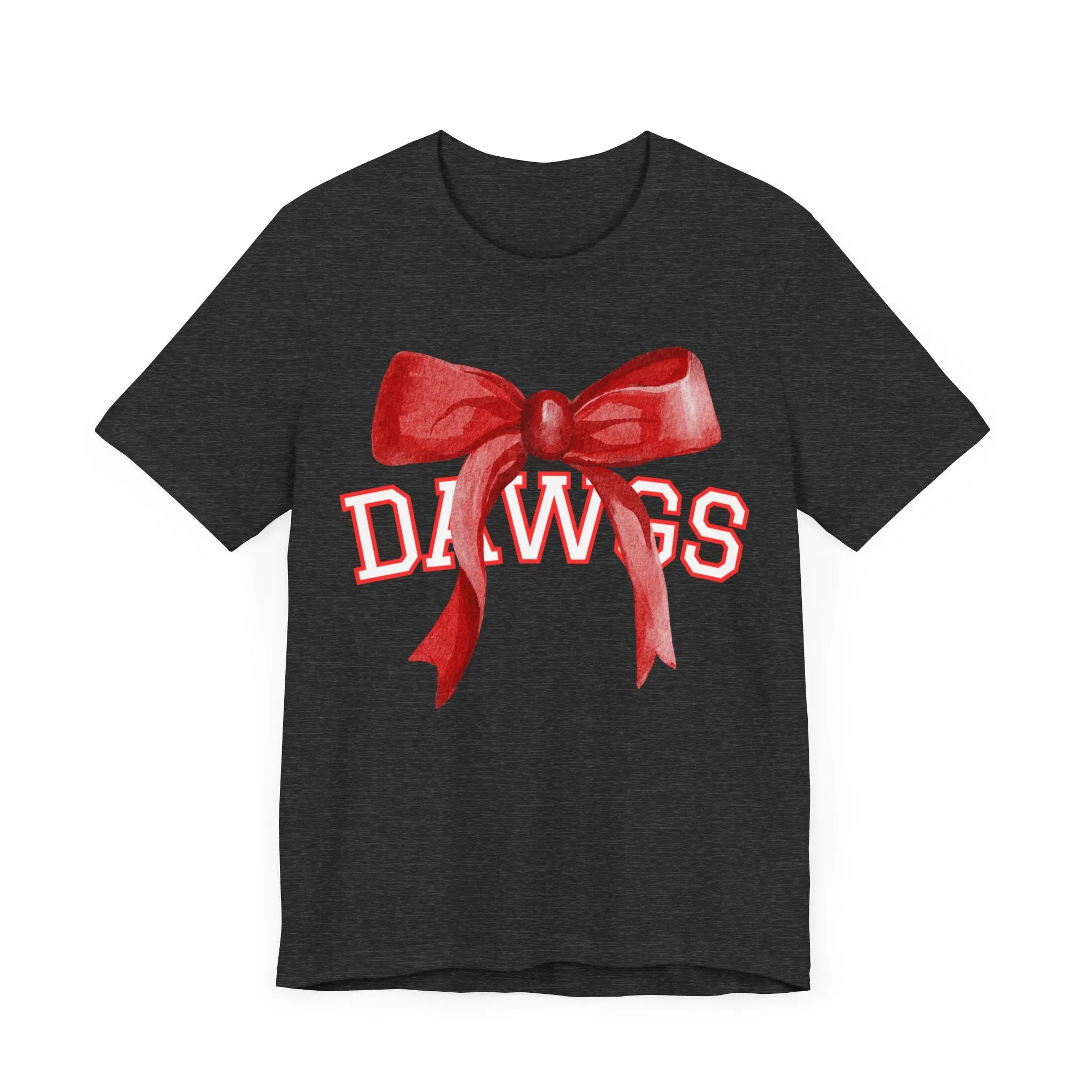 Cedartown DAWGS Bow Bella Canvas Unisex Jersey Short Sleeve Tee