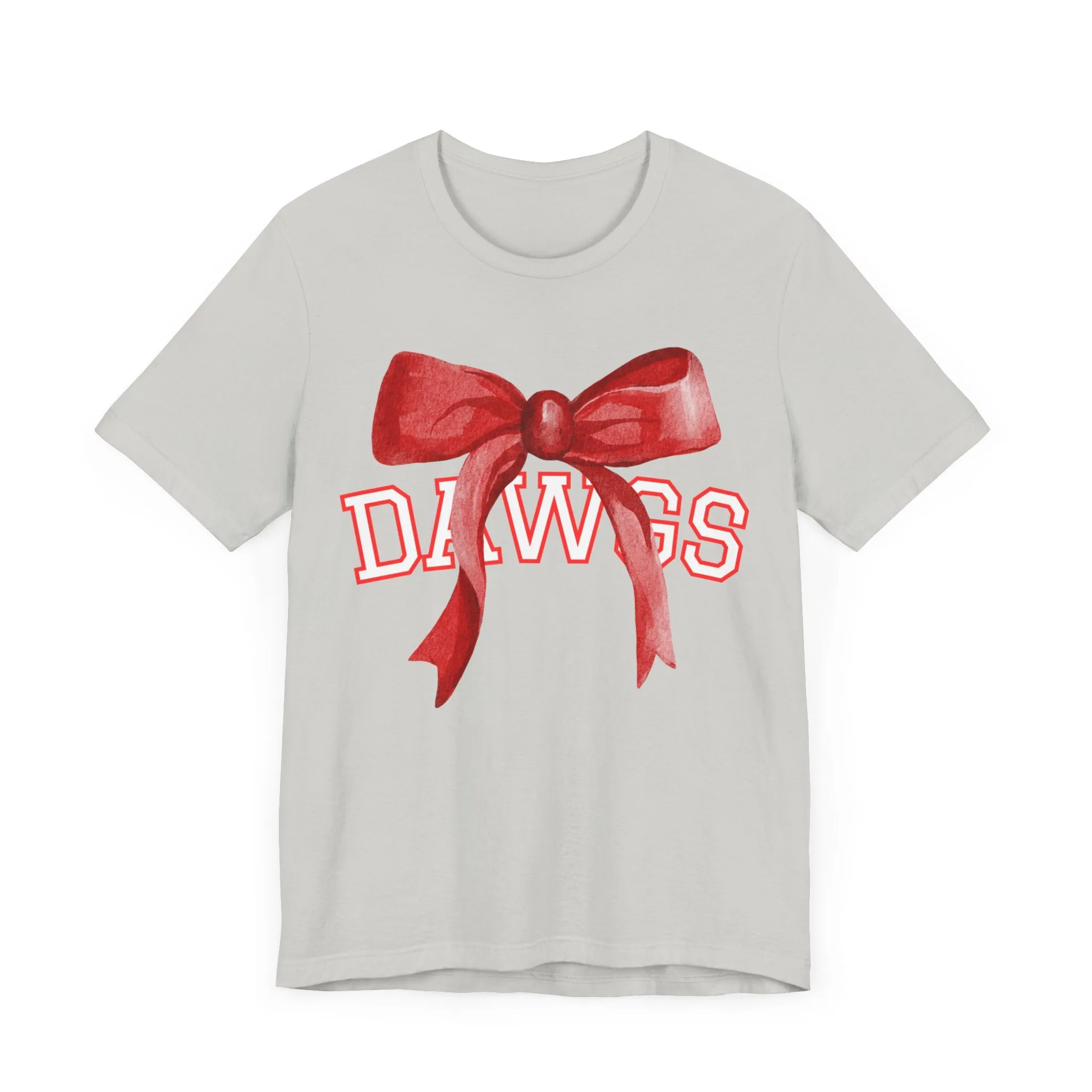 Cedartown DAWGS Bow Bella Canvas Unisex Jersey Short Sleeve Tee