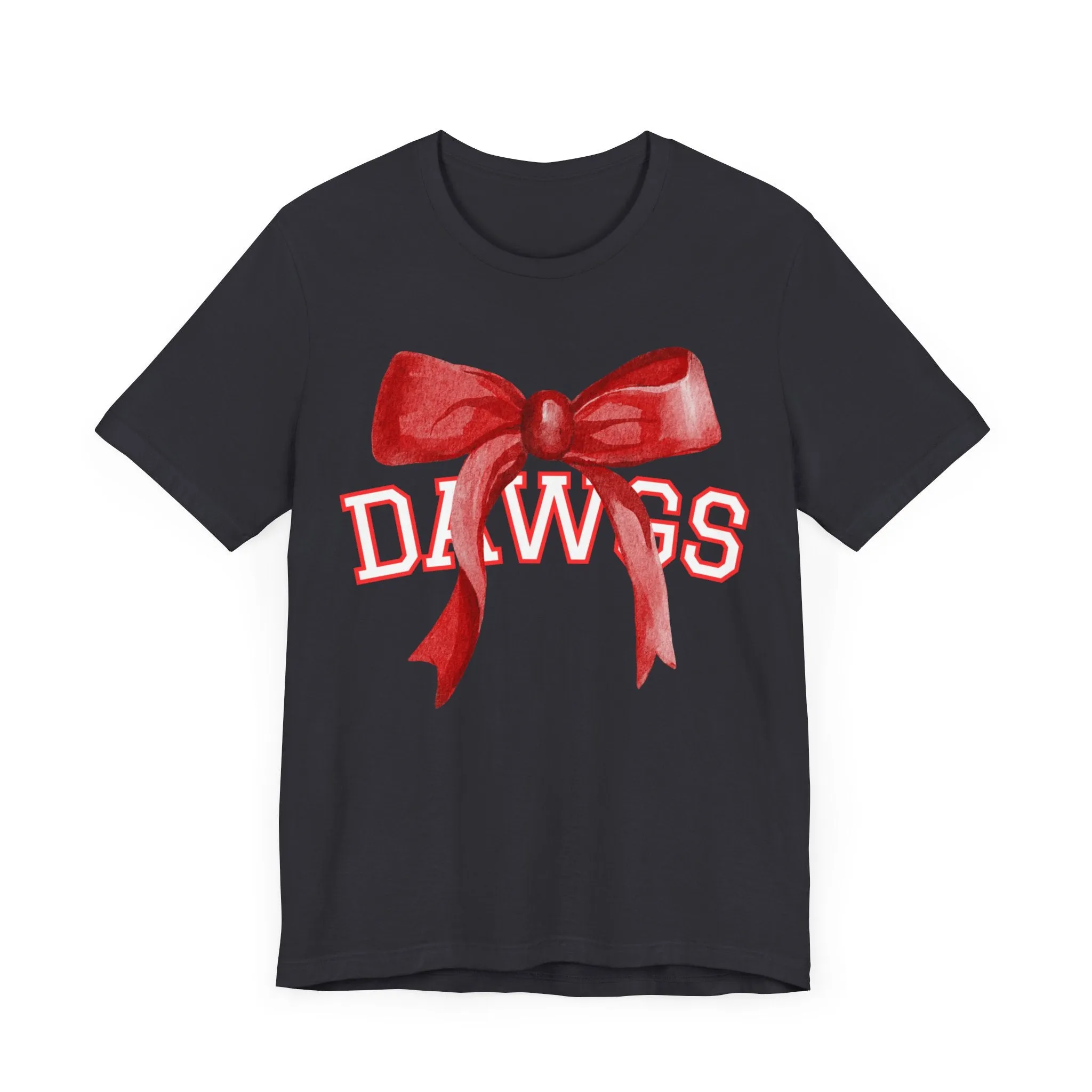 Cedartown DAWGS Bow Bella Canvas Unisex Jersey Short Sleeve Tee