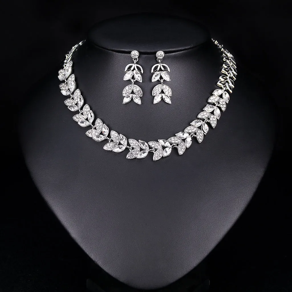 Diamond Necklace And Earrings Sets