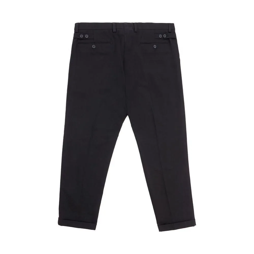 Dolce & Gabbana Elegant Black Cotton Pants for Men