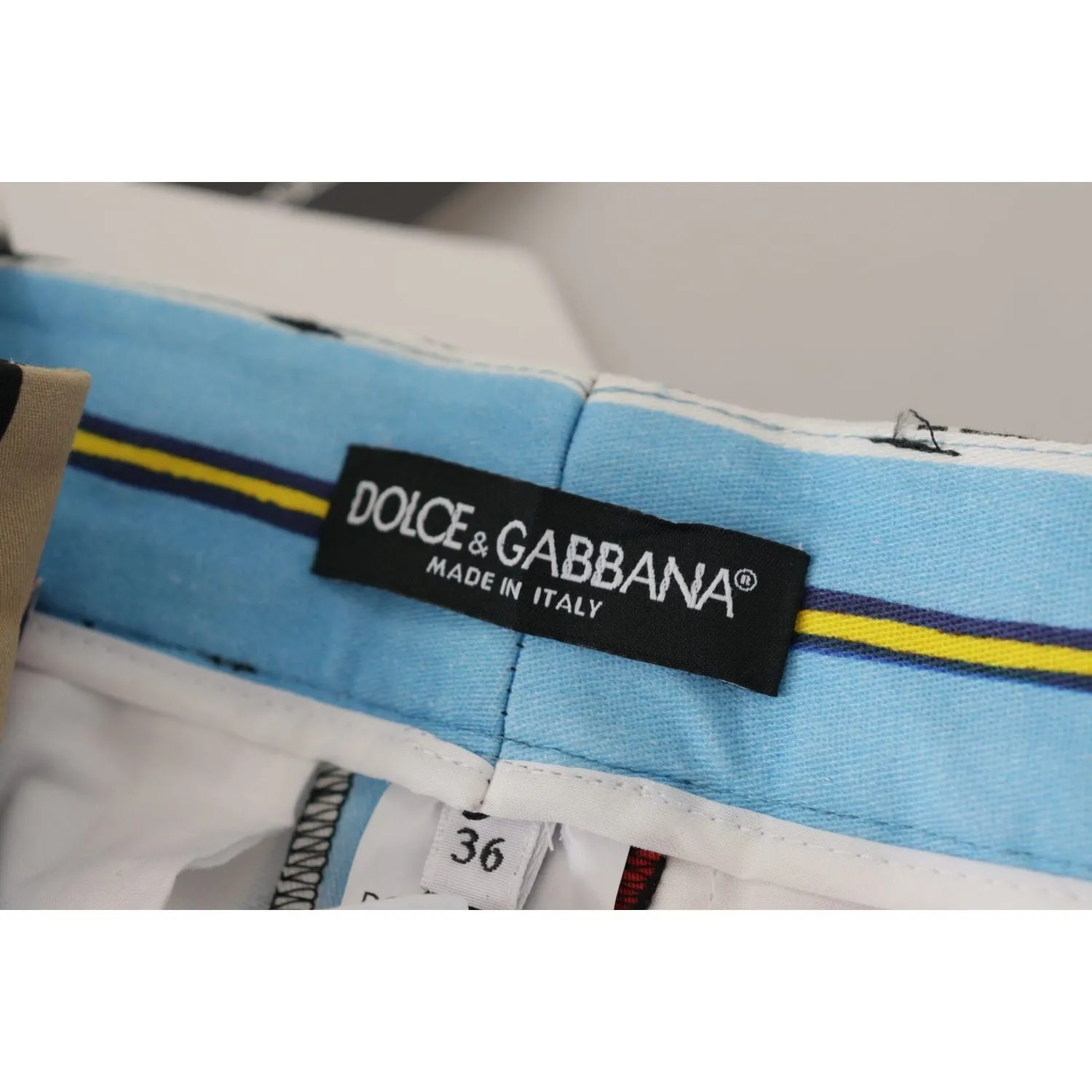 Dolce & Gabbana Elegant High Waist Striped Trousers