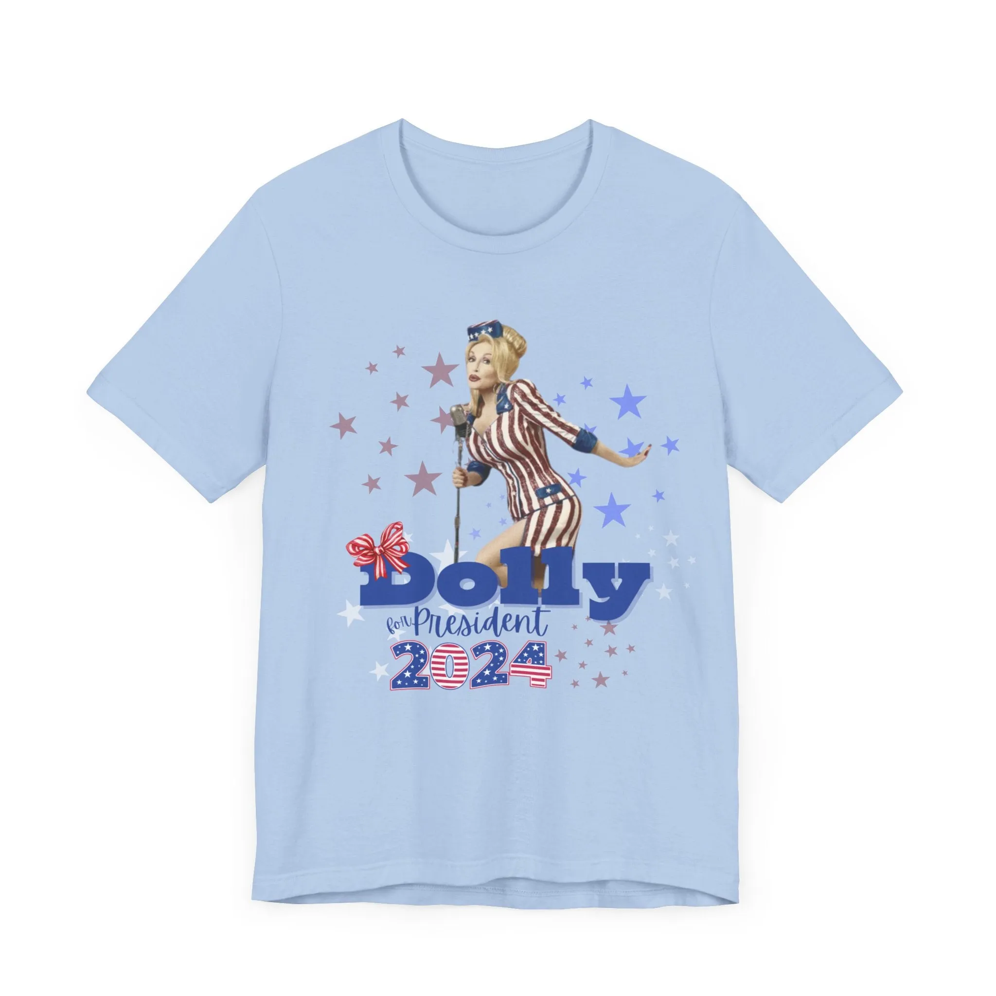 Dolly for President 2024 Bella Canvas Unisex Jersey Short Sleeve Tee