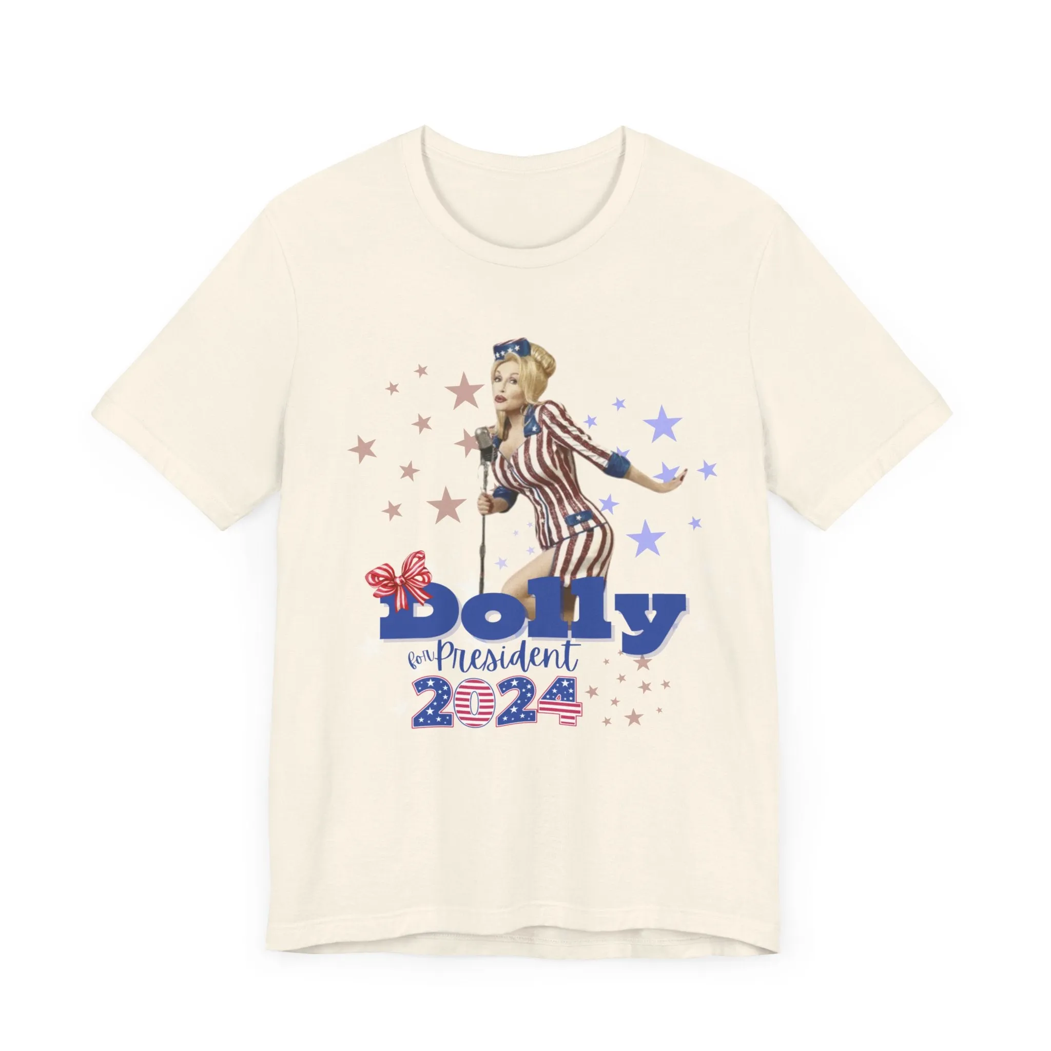 Dolly for President 2024 Bella Canvas Unisex Jersey Short Sleeve Tee