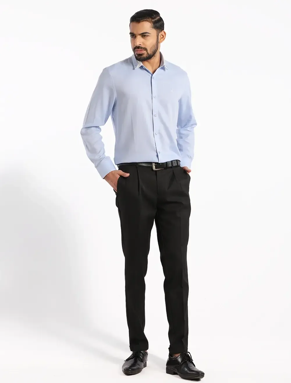 Double Layer Collar Formal Shirt