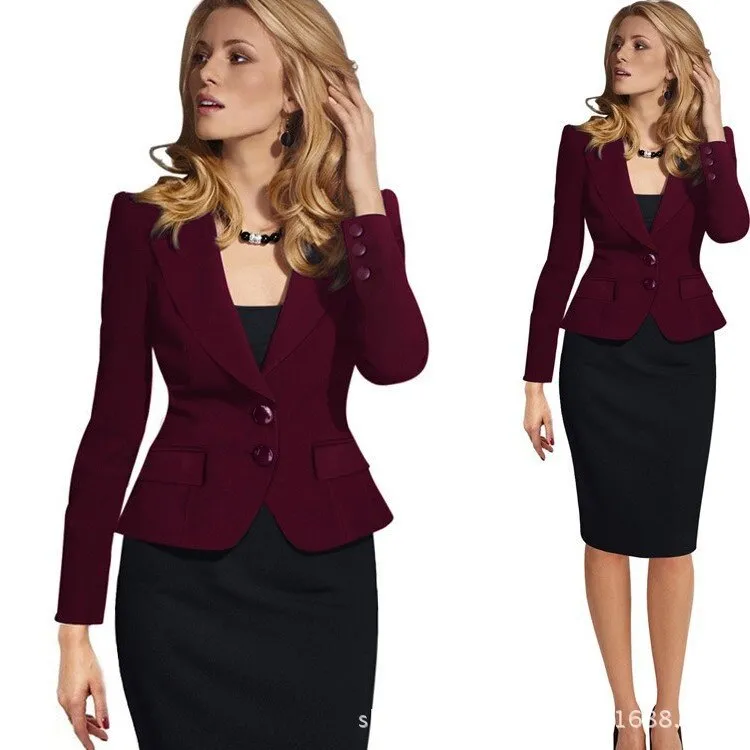 DressBetty - Fashion Single Breasted Casual Elegant Short Blazers