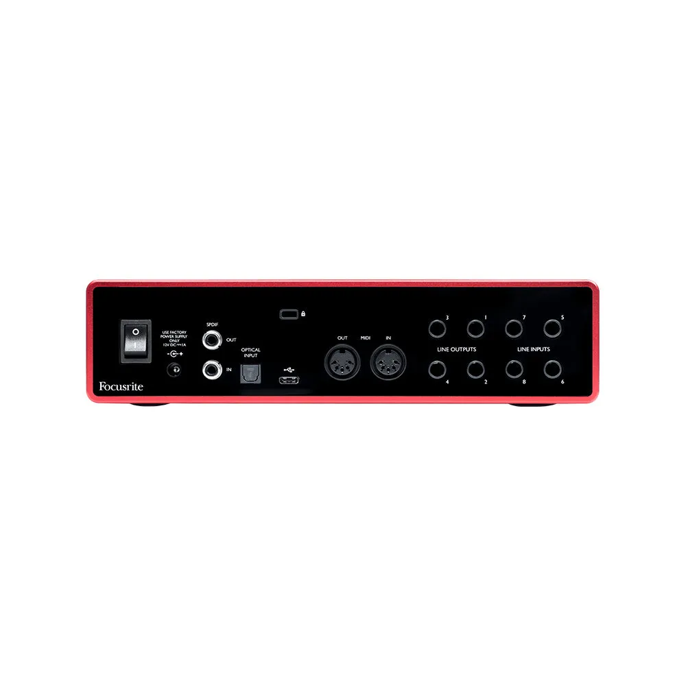 Focusrite Scarlett 18i8 3rd Gen 18-in 8-out Desktop USB Audio Interface for Musicians