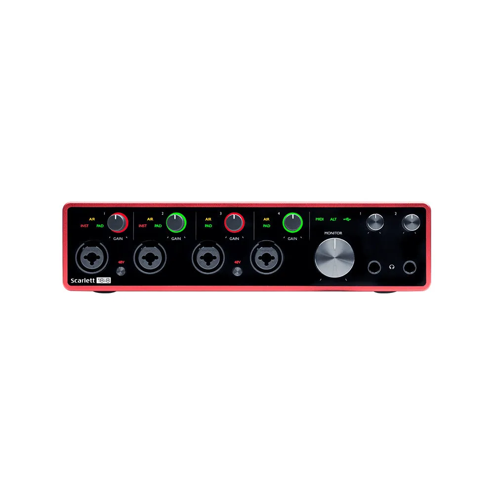 Focusrite Scarlett 18i8 3rd Gen 18-in 8-out Desktop USB Audio Interface for Musicians