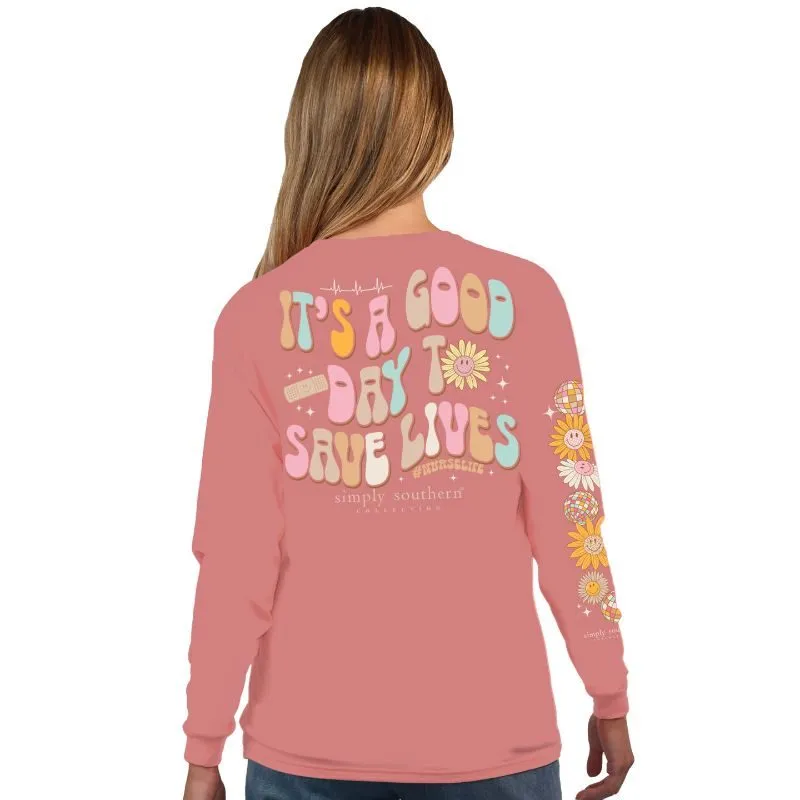 'Good Day To Save Lives' Long Sleeve Tee by Simply Southern