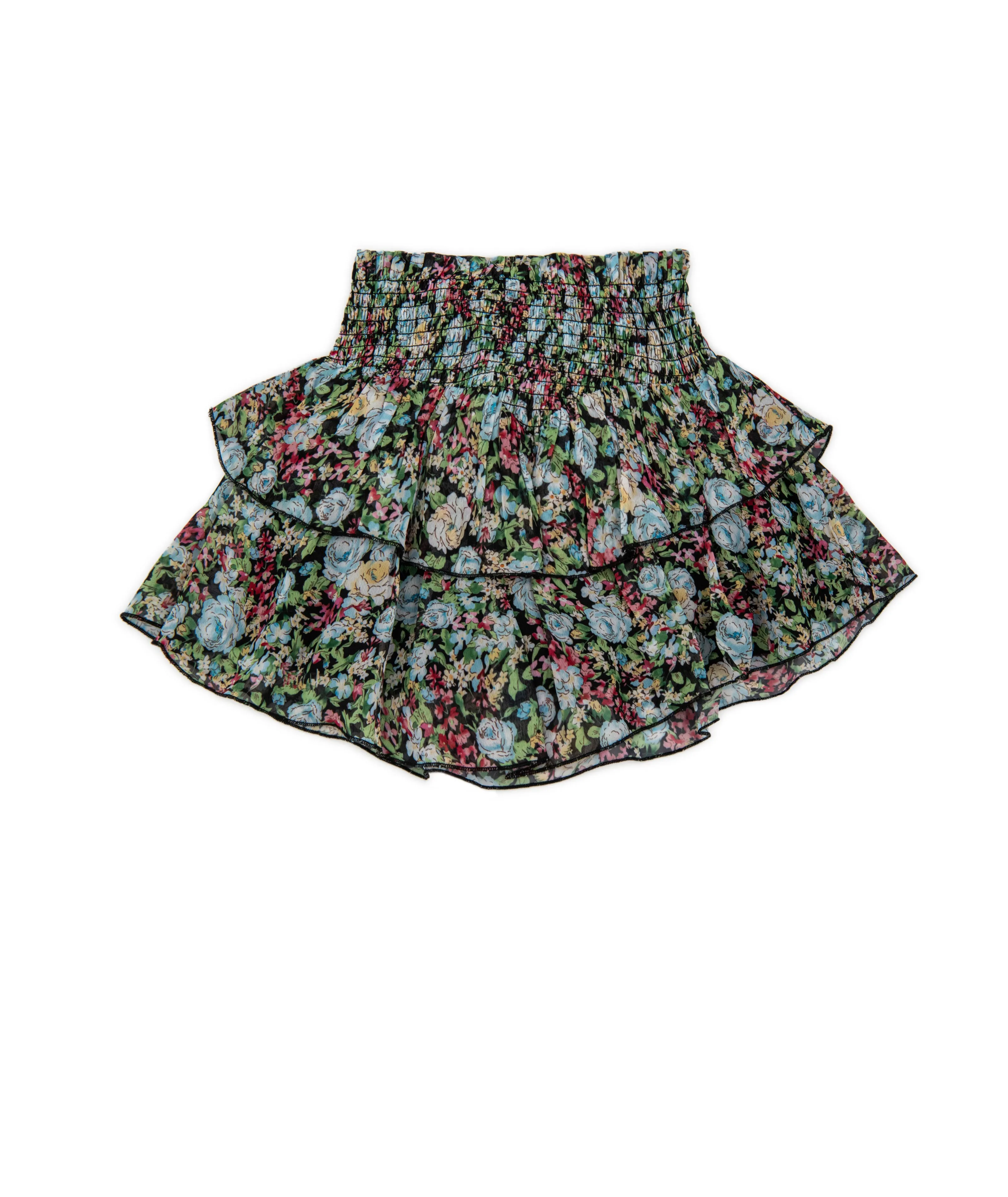 Katie J NYC Girls Beaded Floral Sheer Brooke Skirt