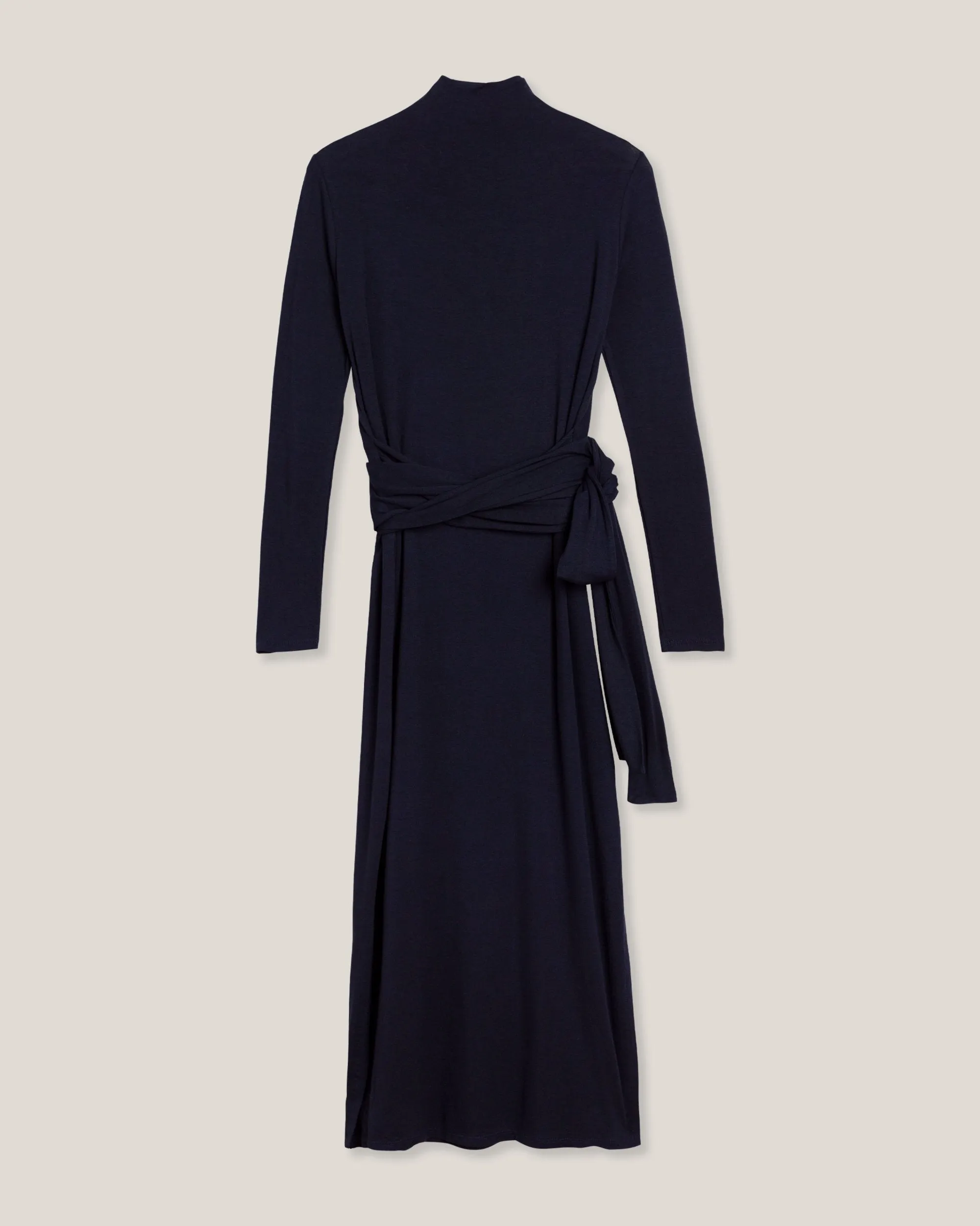 Kennedy Long-Sleeve Tie-Front Dress