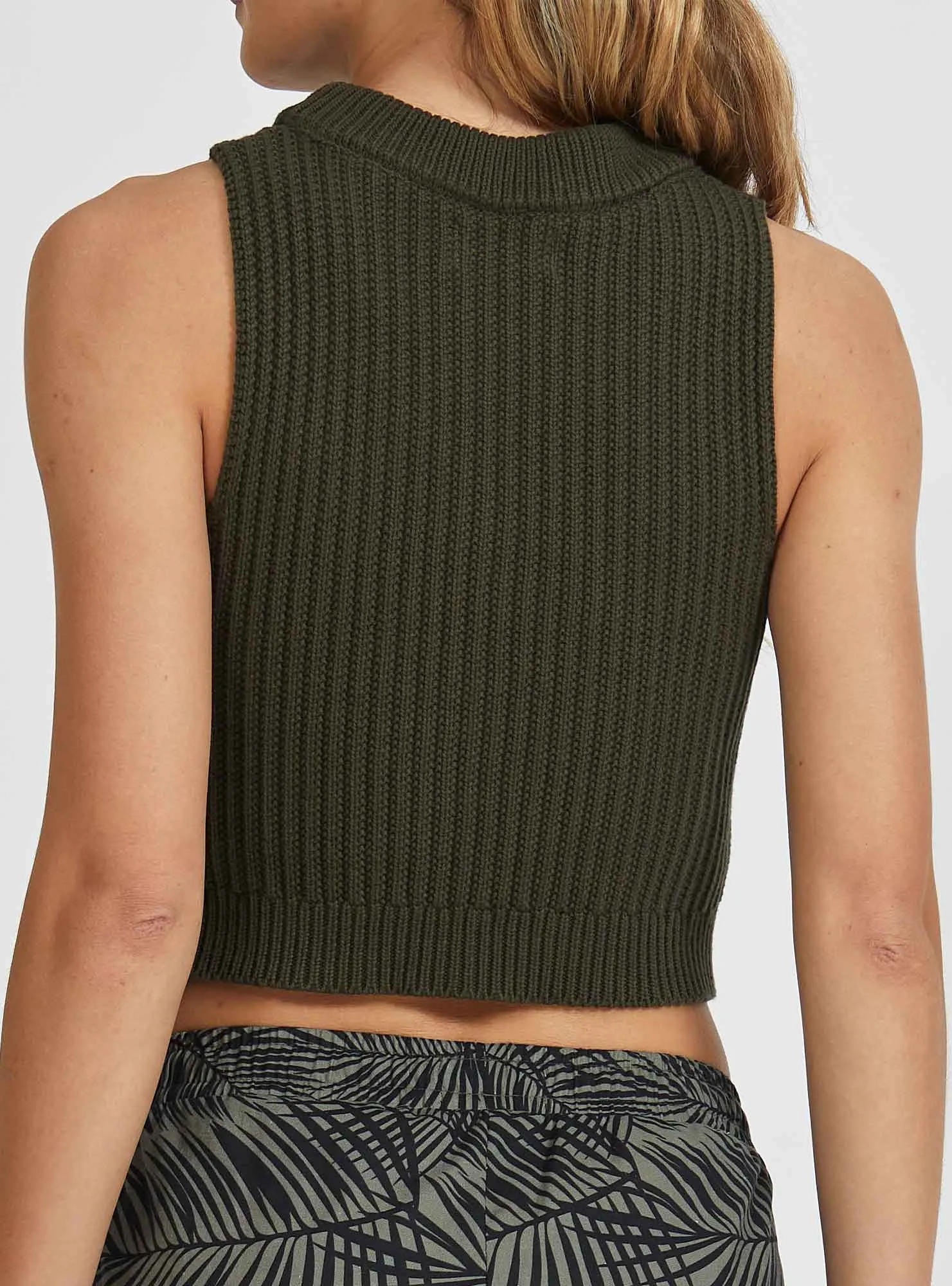 KNITTED CROP TOP