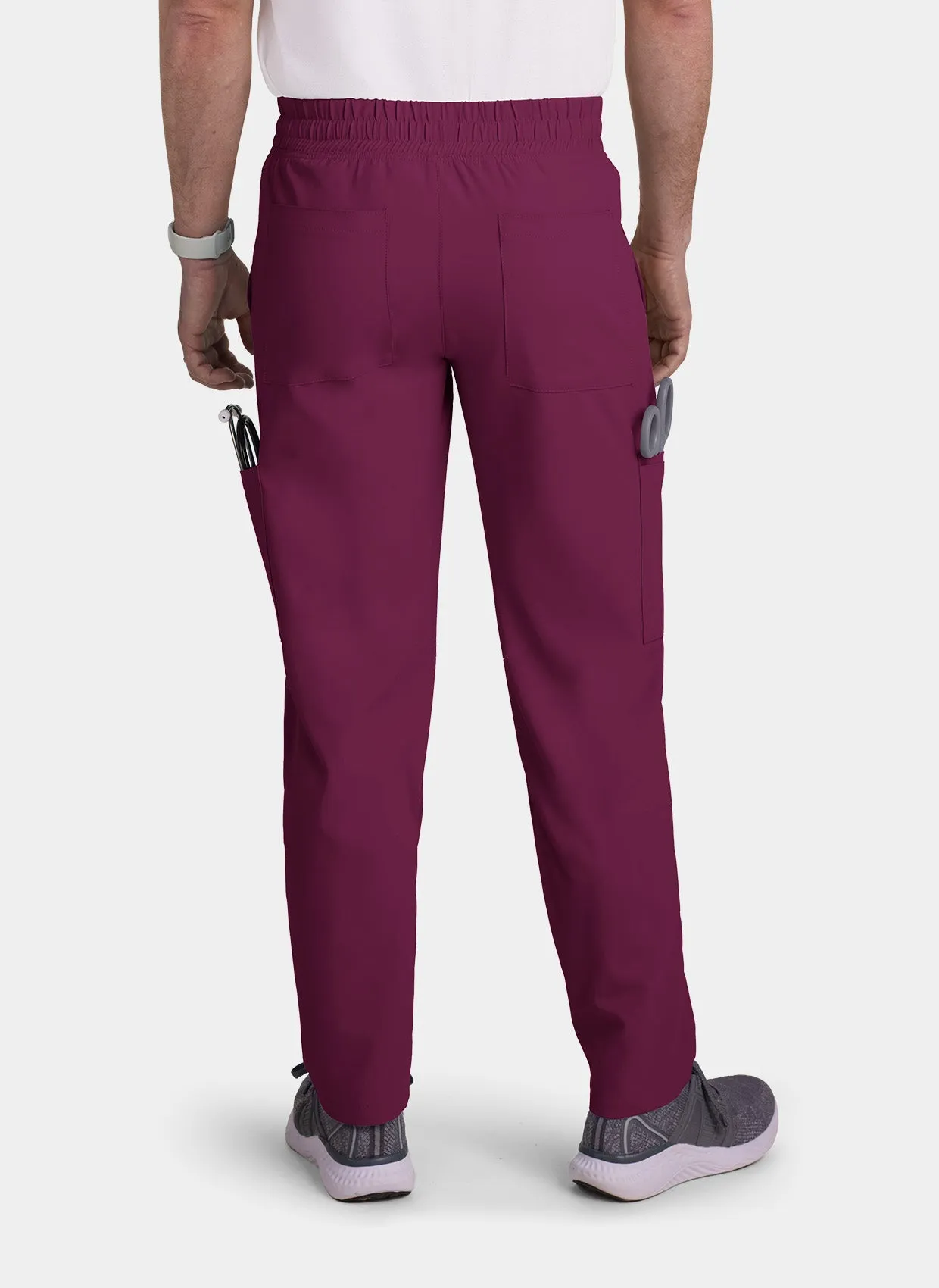 Koi Cureology Neuro Cargo Scrub Trousers - Wine