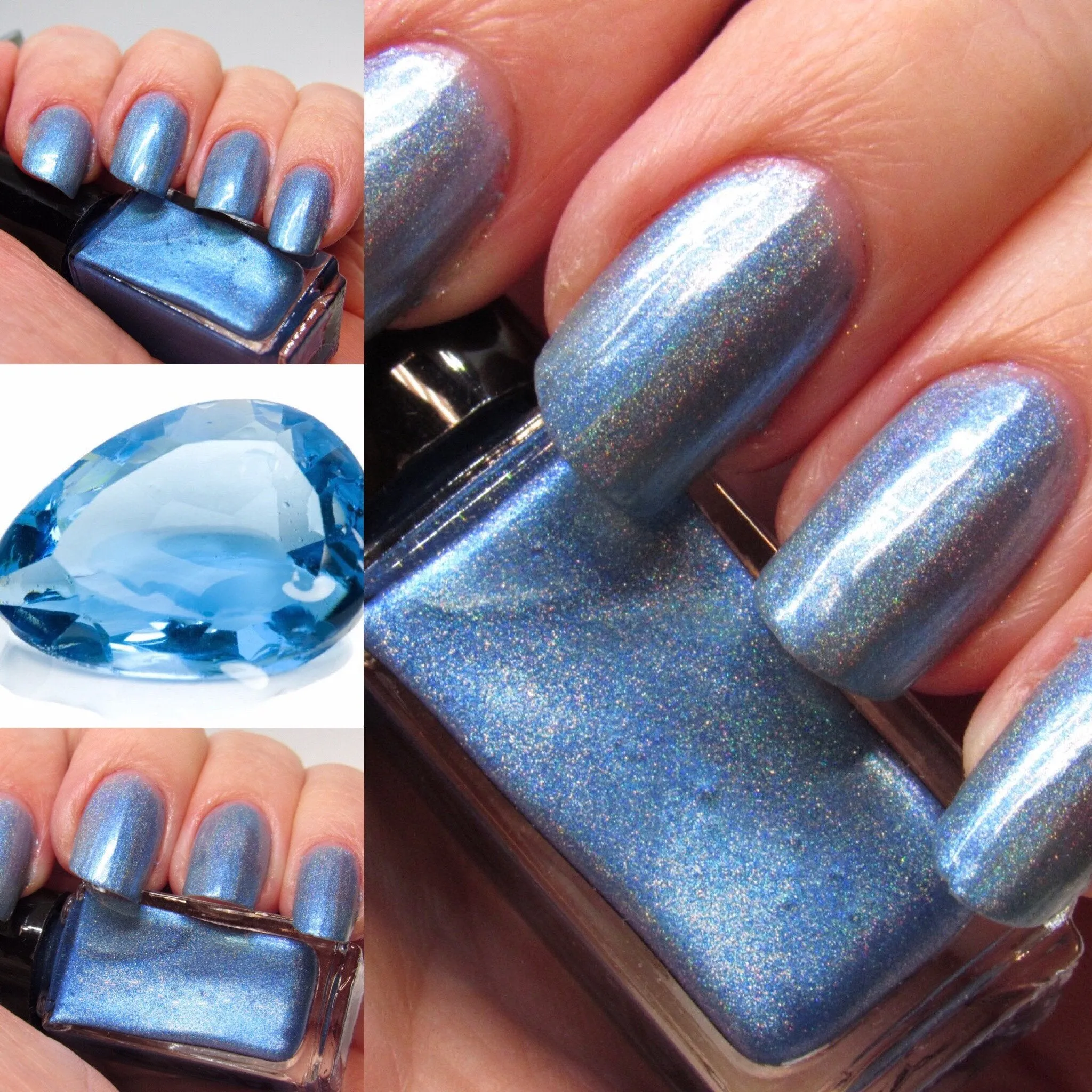 March Aquamarine Birthstone Indie Nail Polish