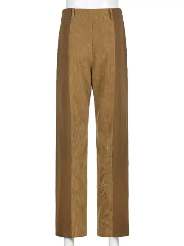 New Loose Casual Solid Corduroy Pants