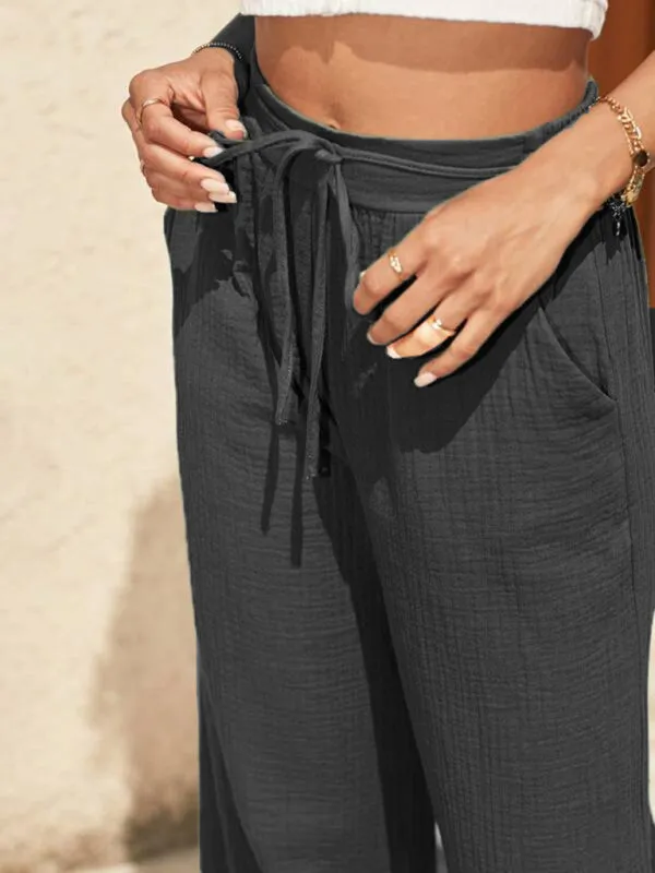 New Model Loose Elastic Pleated Fashionable Casual Pants