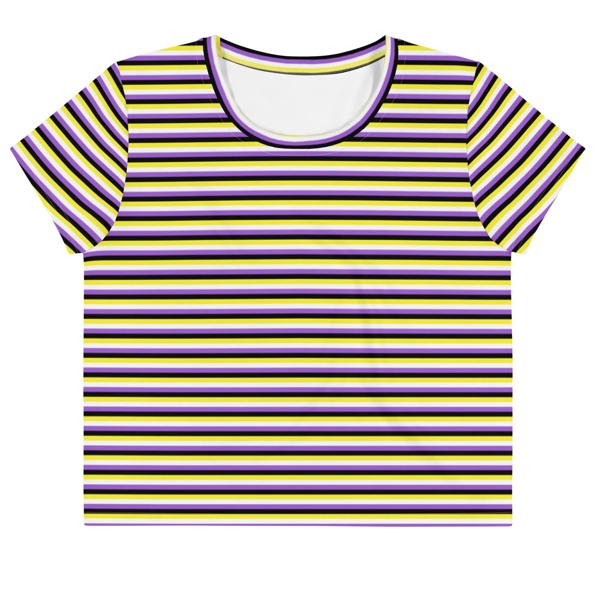 Non-Binary Flag Crop Tee