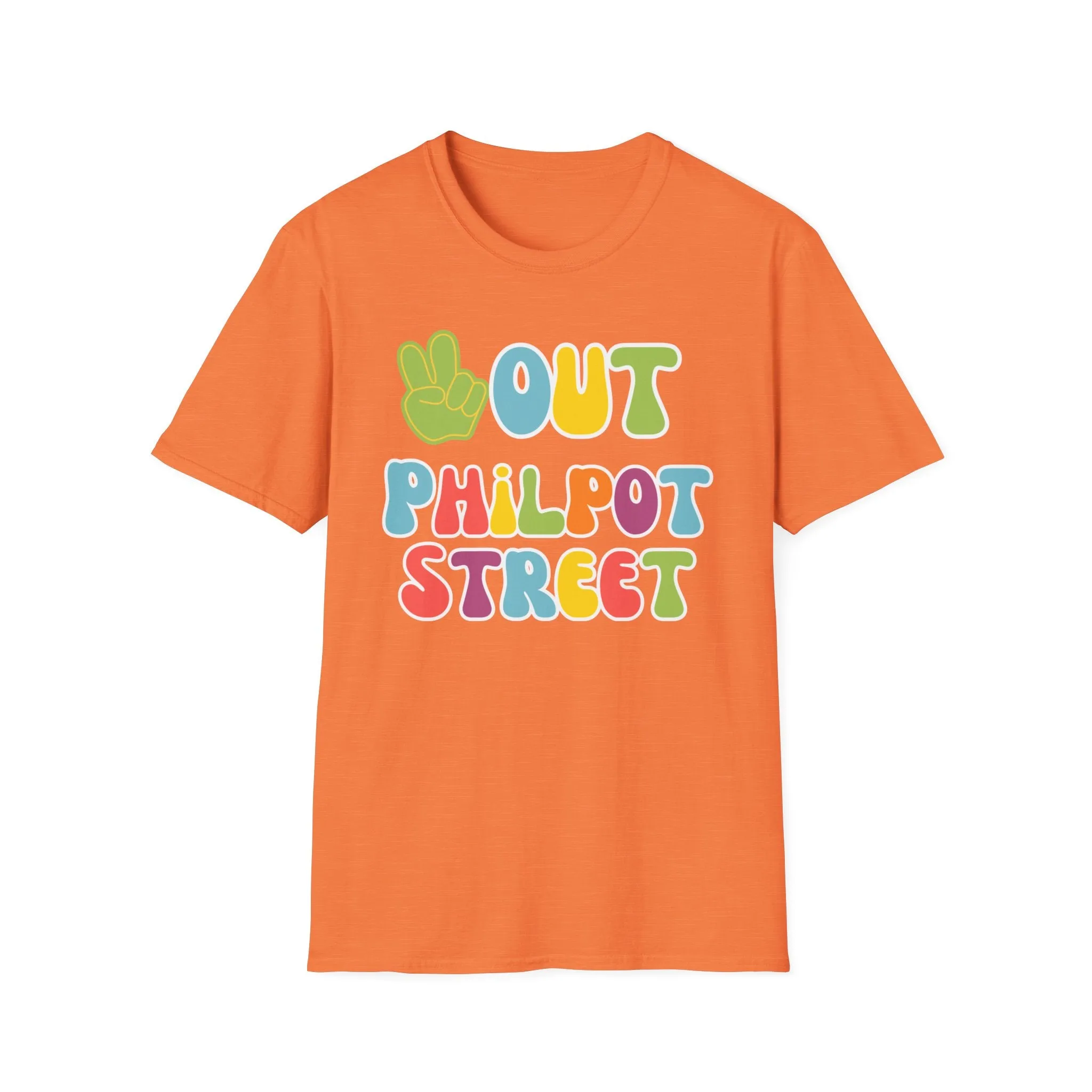 Peace out Philpot Street Unisex Softstyle T-Shirt