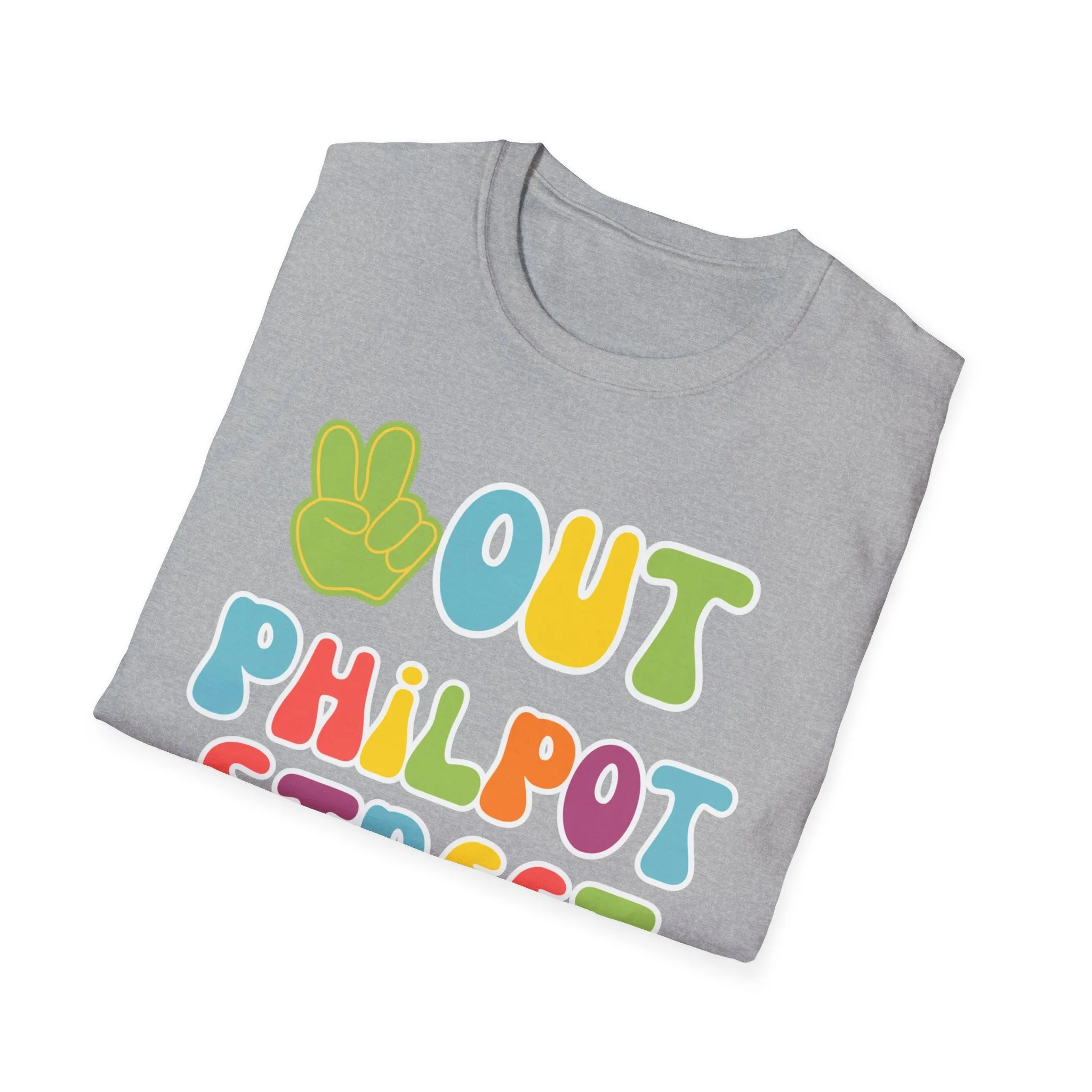 Peace out Philpot Street Unisex Softstyle T-Shirt