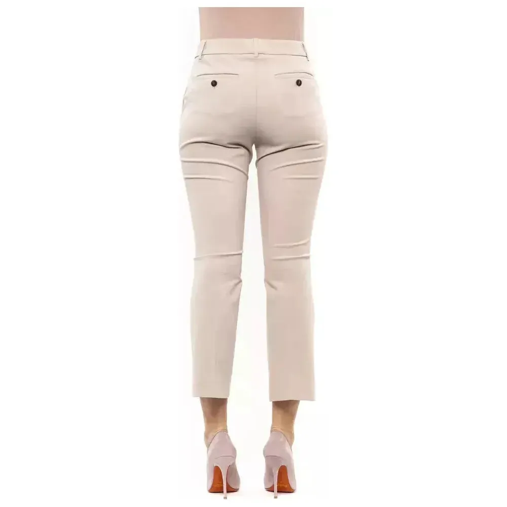 Peserico Beige Cotton Women Trouser