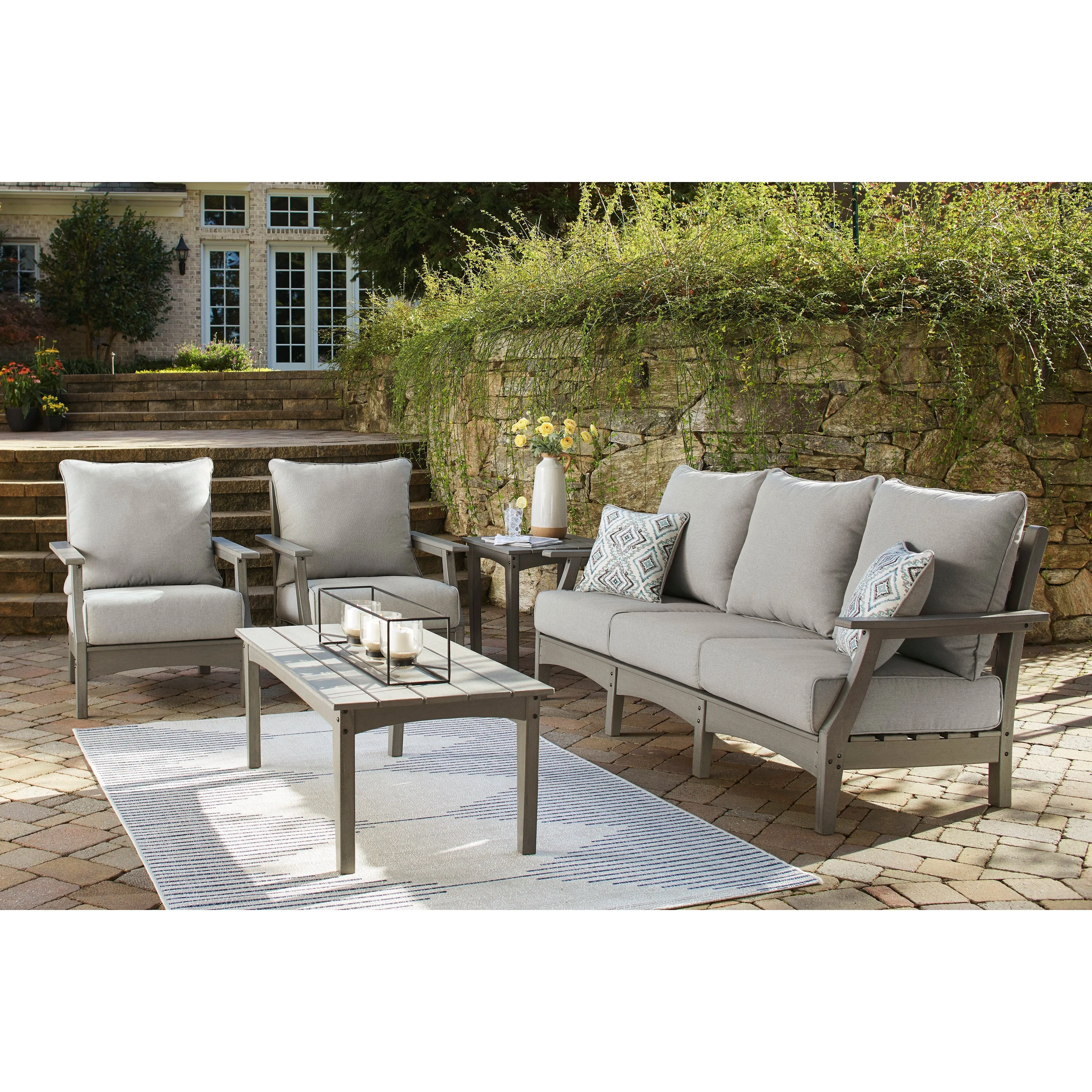 Poly Grey Outdoor Seating Sets