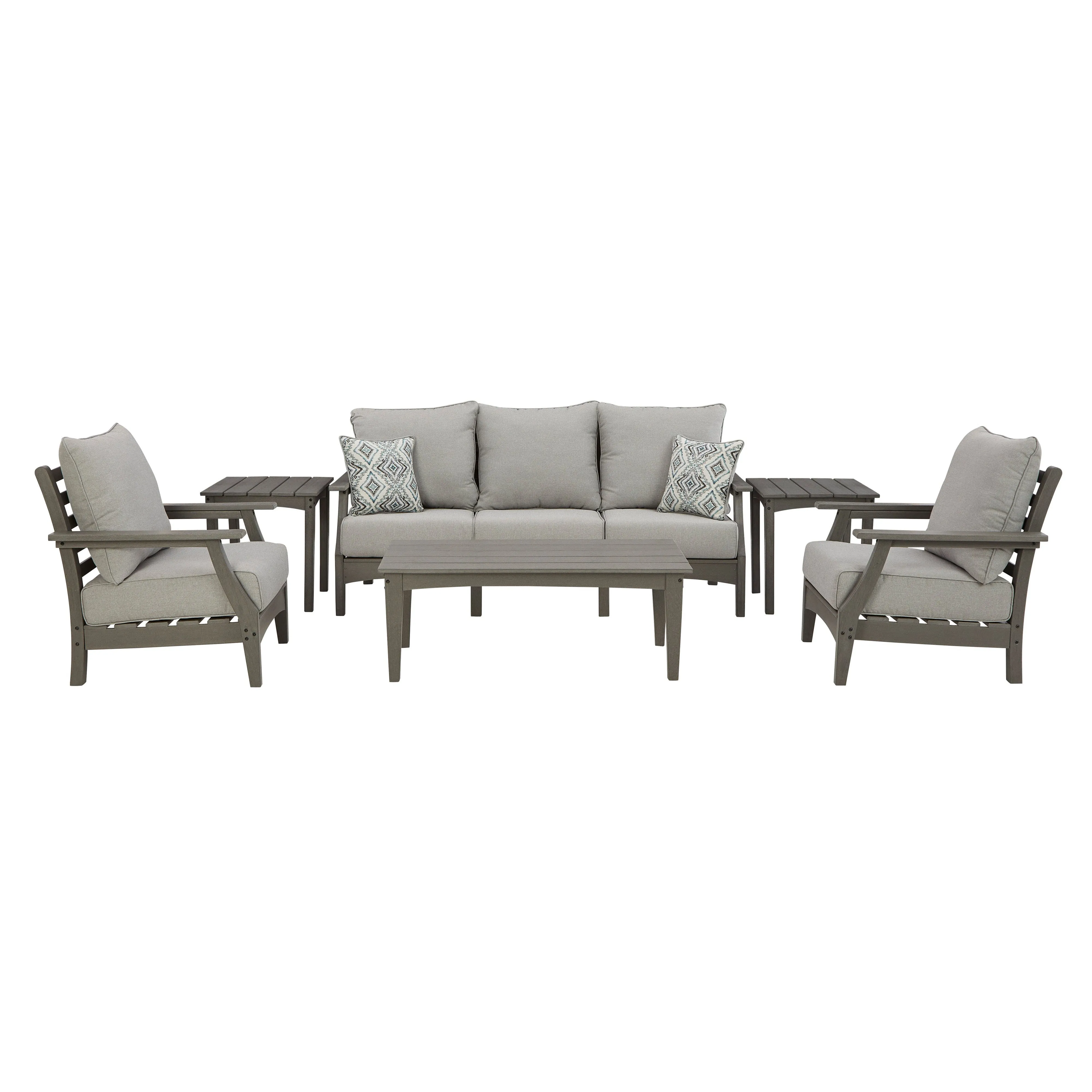 Poly Grey Outdoor Seating Sets