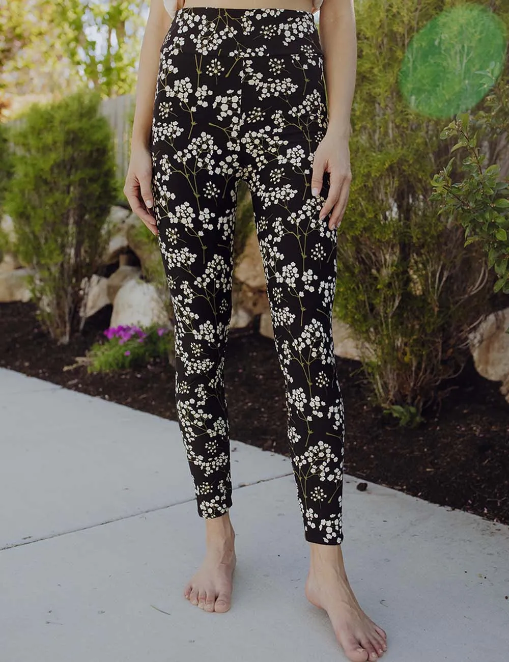 SA Exclusive Black Blossom Leggings