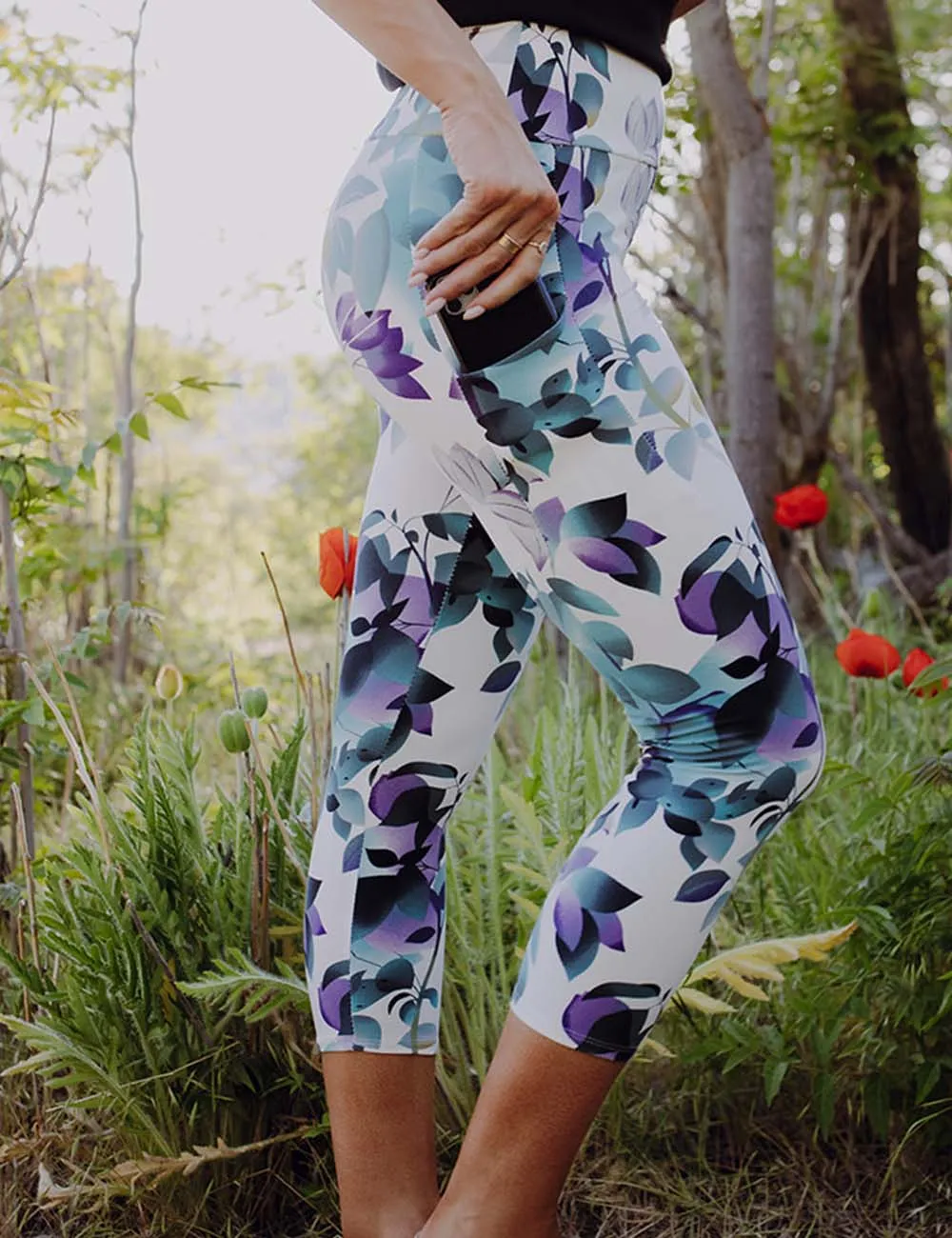 SA Exclusive Botanical Essence Capri Pocket Leggings