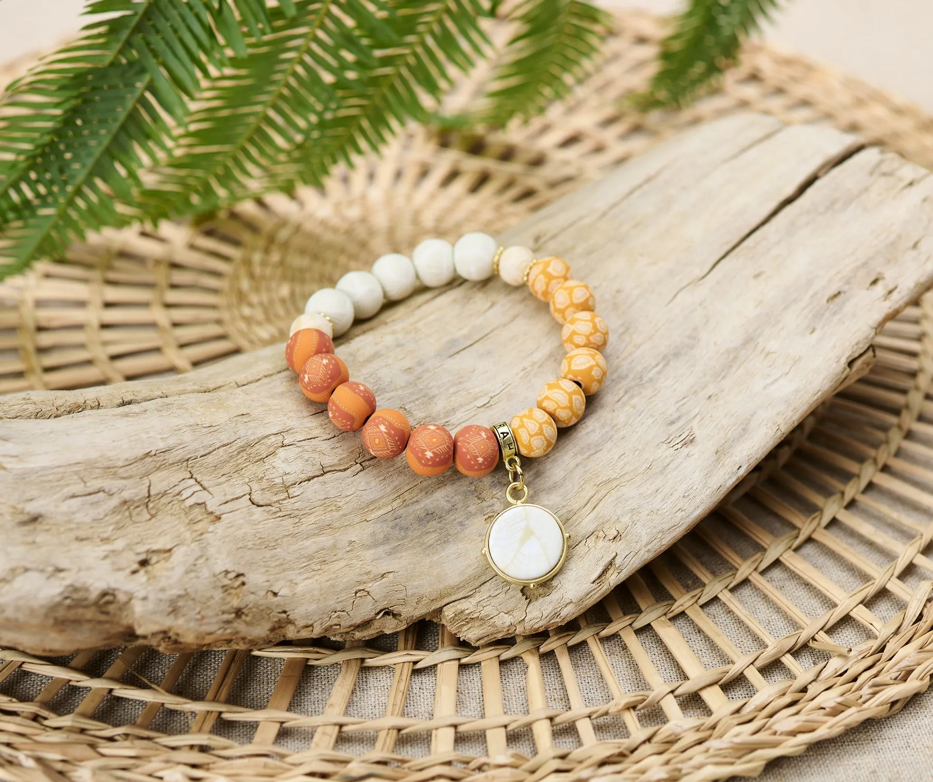 Sahara Color Block Charm Bracelet