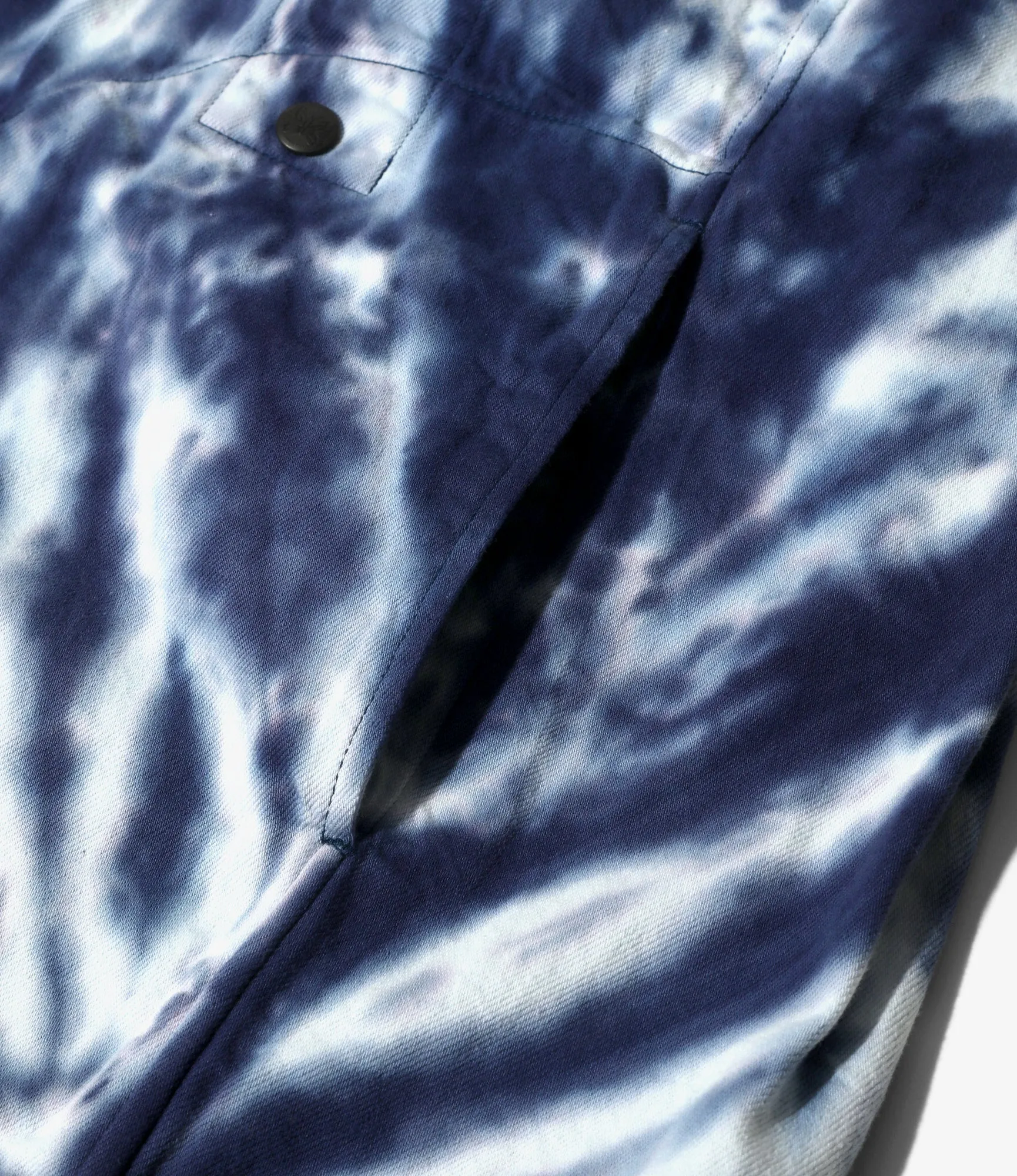 Samue Jacket – 8oz Denim / Tie Dye – Navy